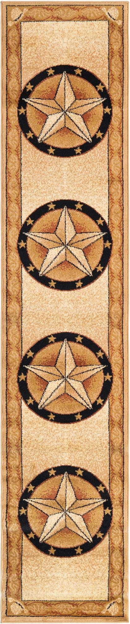 Pioneer Collection 10 Ft Ivory Runner Rug - Medium Pile Hallway & Entryway Carpet | Durable Floor Mat for High Traffic Areas, Living Room Decor
