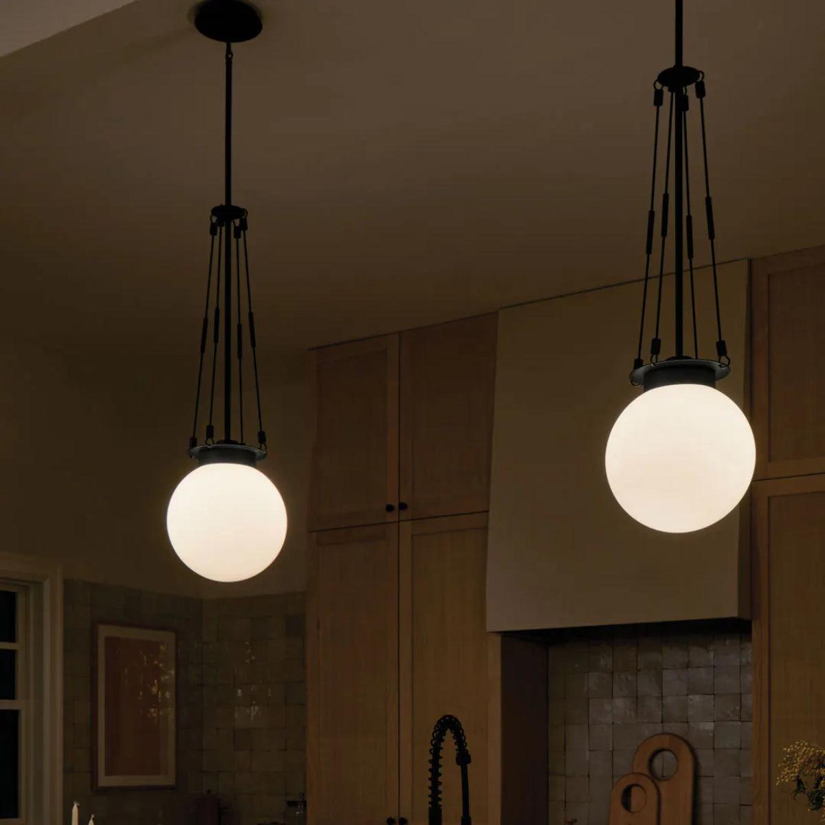 Vintage Albers Pendant Light - Modern Geometric Hanging Fixture for Kitchen Island, Dining Room & Bedroom Lighting