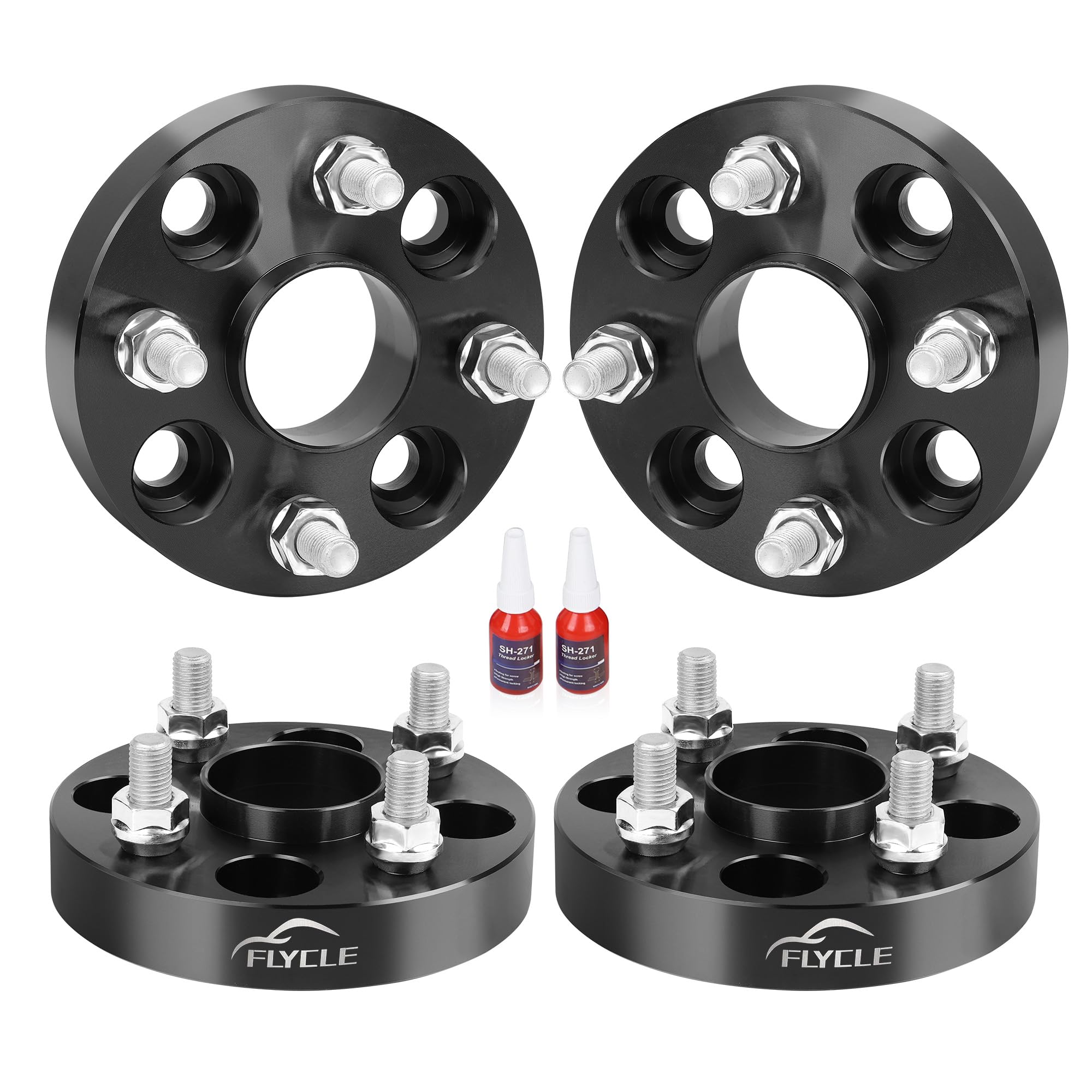 1 Inch 4x100mm Hub Centric Wheel Spacers for 1989-2005 & 2016-2023 Mazda MX-5 Miata - 4 Lug Forged Aluminum Wheel Spacer with 12x1.5 Studs & 54.1mm Bore - Fits Toyota Corolla, Celica, Yaris, Tercel - Perfect for Performance Upgrades & Custom Wheel Fitment