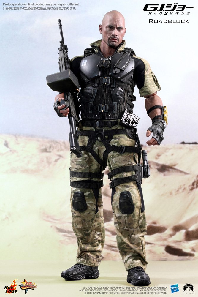 Hot Toys GI Joe Retaliation 1/6 Scale Collectible Action Figure - Roadblock | Highly Detailed Military Soldier Model for Display & Collection | Perfect for Fans, Gift Giving & Home Decor