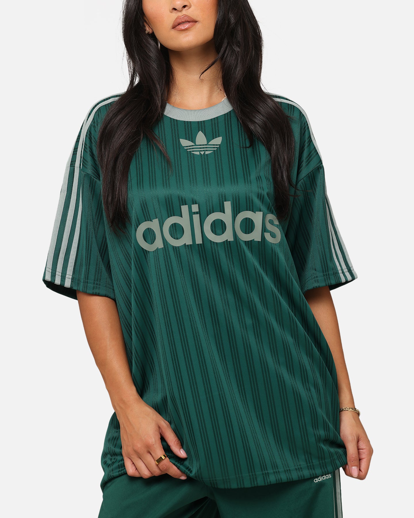 Adidas Adicolor T-Shirt for Men - Classic Green Cotton Tee for Casual Wear, Sports & Street Style