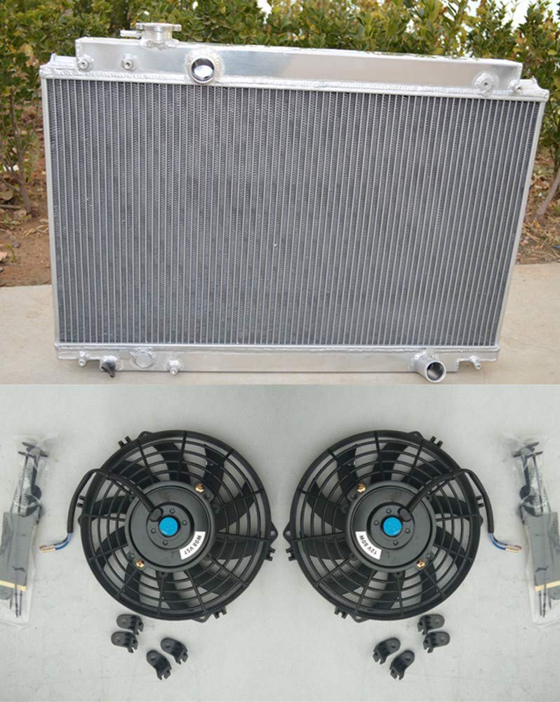 Aluminum Radiator & Cooling Fan Kit for 1991-2000 Lexus SC300 Z30 / Toyota Soarer JZZ31 3.0L - High Performance Cooling System Upgrade for Street Racing & Daily Driving