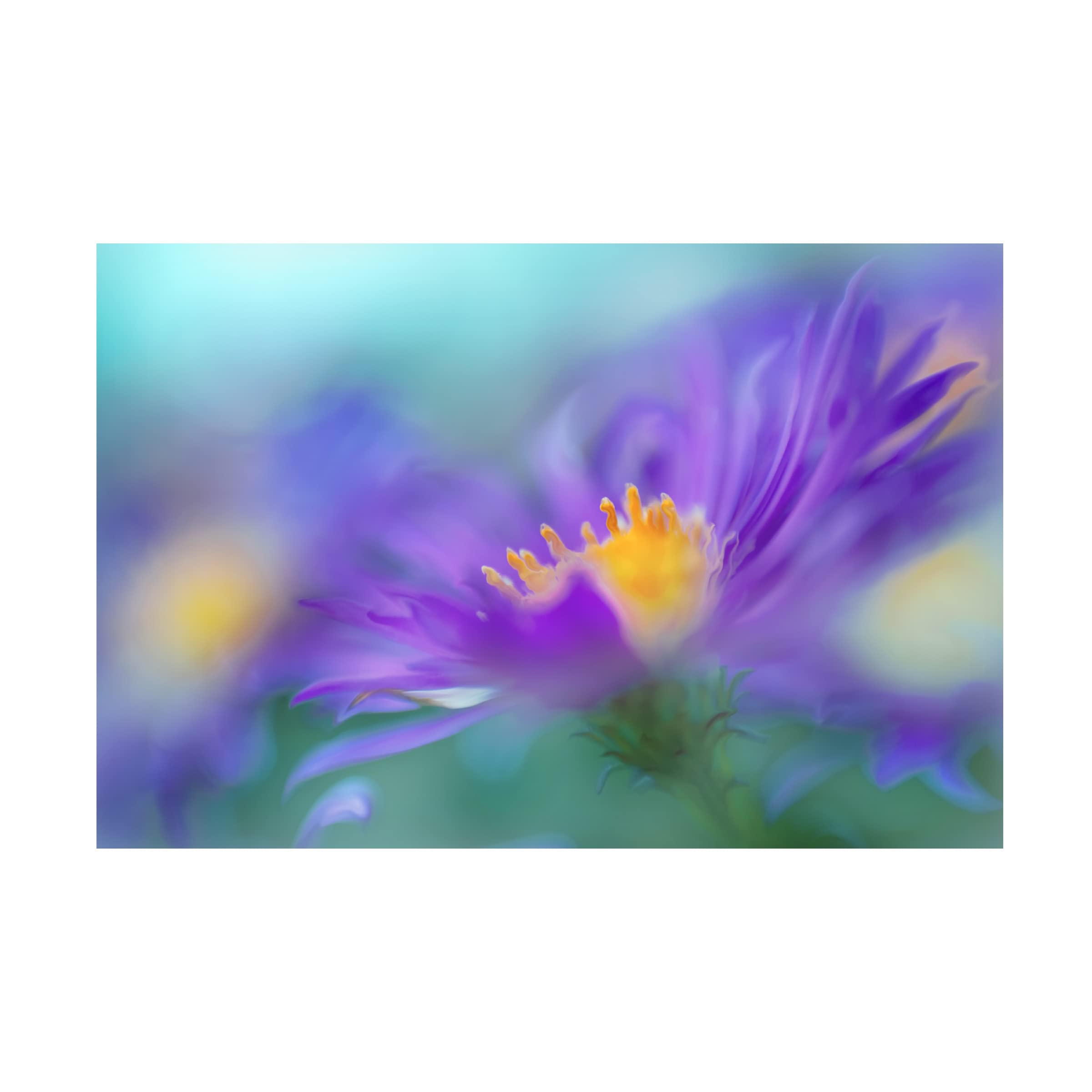 Trademark Fine Art 'Gold And Purple in the Mist IV' Canvas Wall Art by Gillian Hunt - Elegant Home Decor for Living Room, Bedroom & Office