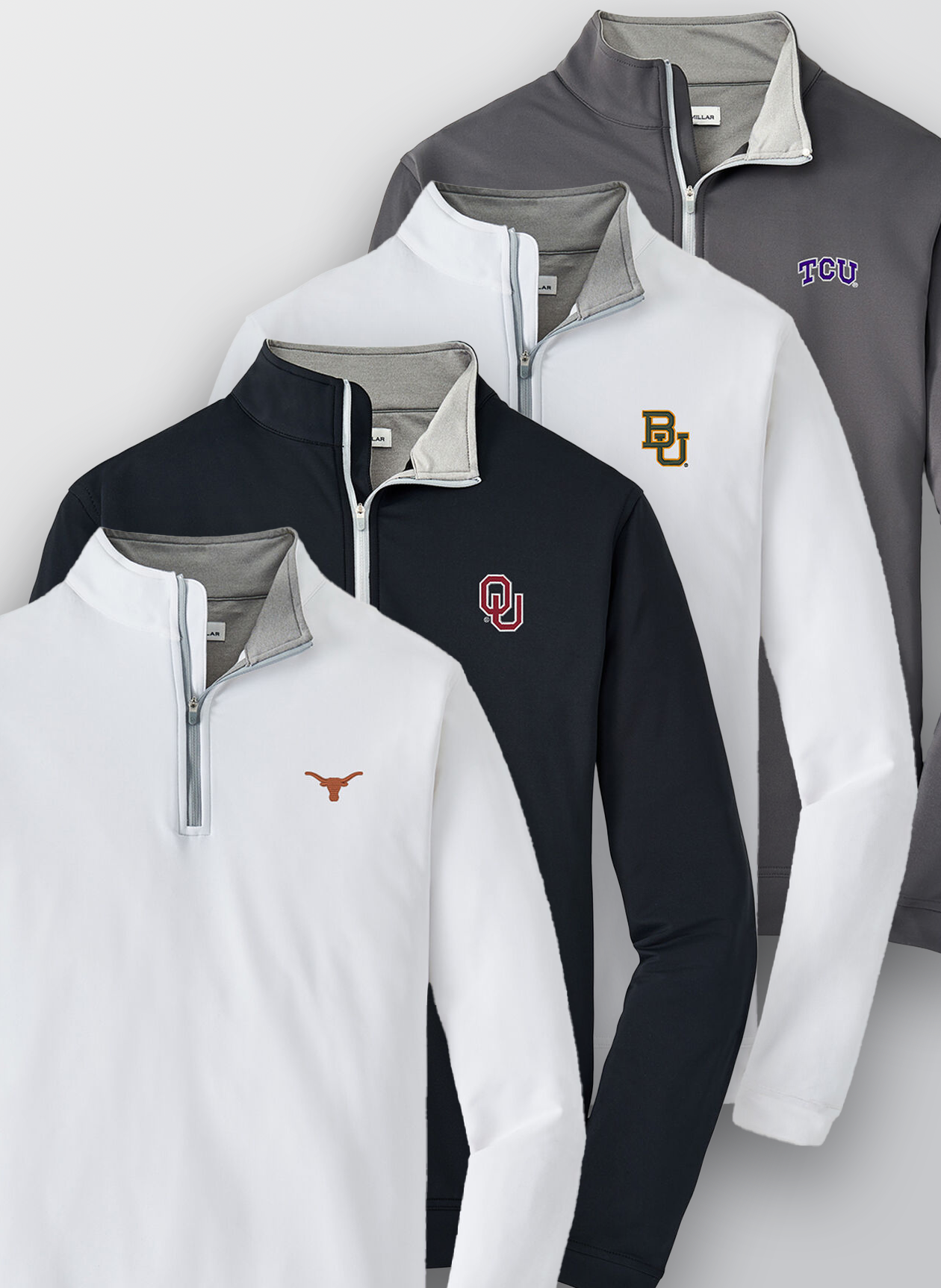 OU White 1/4 Zip Sweater for Men - Lightweight Pullover with Quarter Zip Neckline - Perfect for Casual Wear, Office & Outdoor Activities