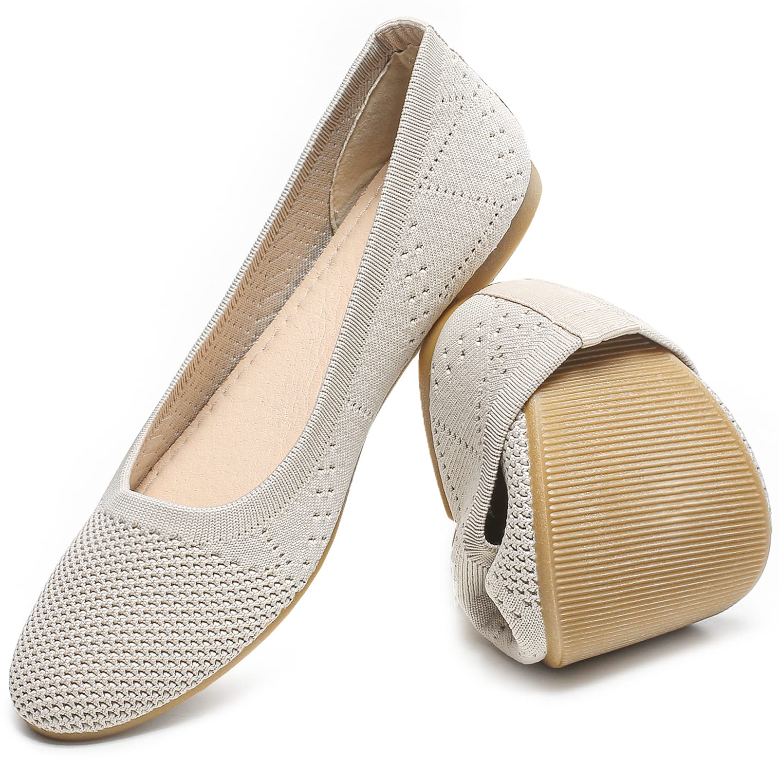 HEAWISH Women's Comfortable Round Toe Ballet Flats - Slip On Casual Walking Shoes for Women | Perfect for Office, Travel & Everyday Wear