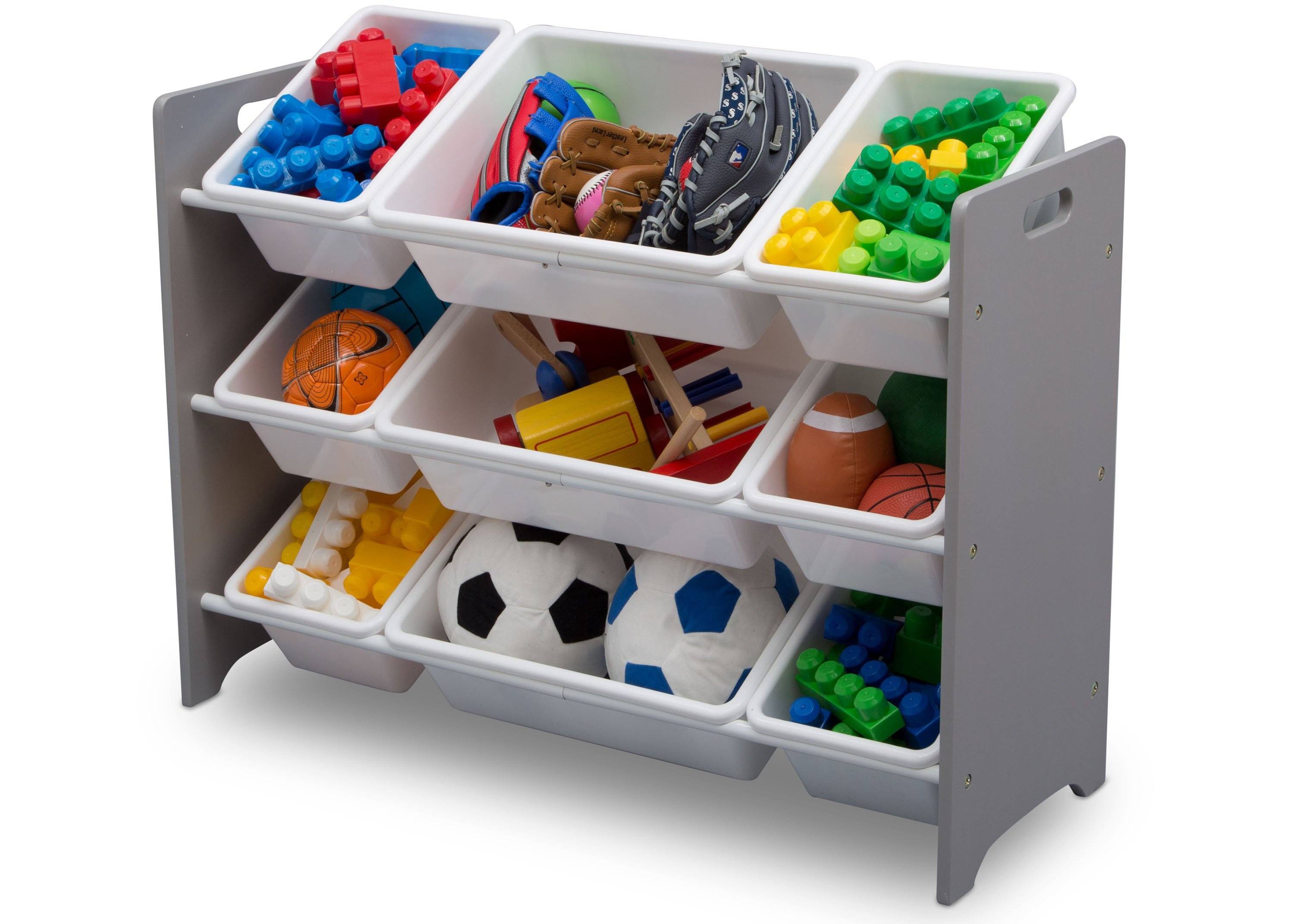 MySize 9 Bin Plastic Toy Organizer - Kids Room Storage Solution for Toys, Books & Crafts - Perfect for Playroom, Bedroom & Classroom Organization