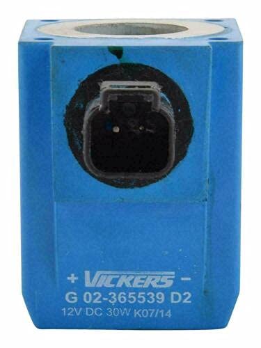 12V 30W Solenoid Coil for Eaton Vickers Hydraulic Valves - Durable Replacement Part (Model 02/124661, 02-124661, 02124661) - Ideal for Industrial Machinery, Construction Equipment & Hydraulic Systems