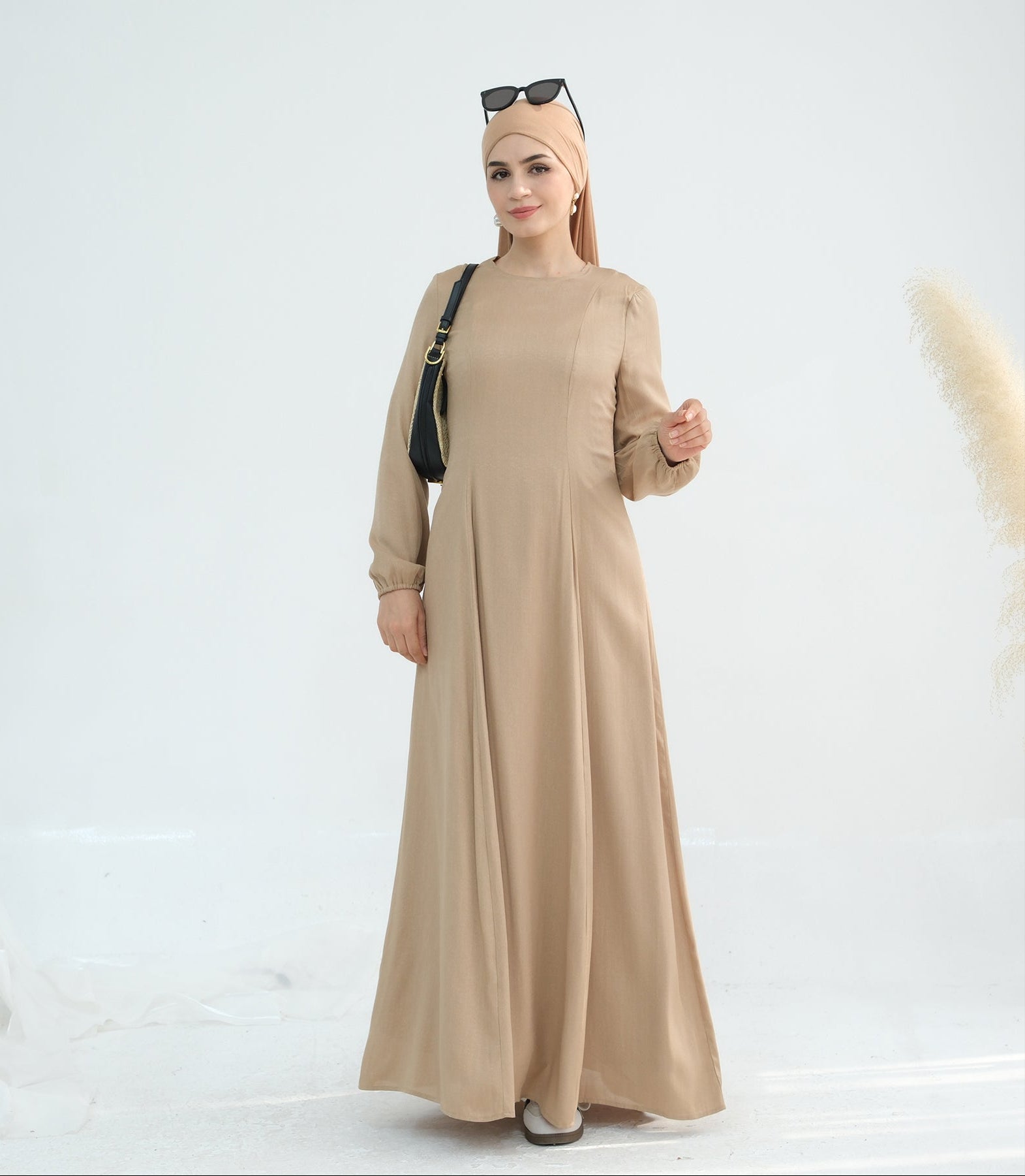 Isabella Maxi Dress in Camel - Elegant Long Flowy Summer Dress for Women, Perfect for Beach Vacations, Weddings & Casual Outings