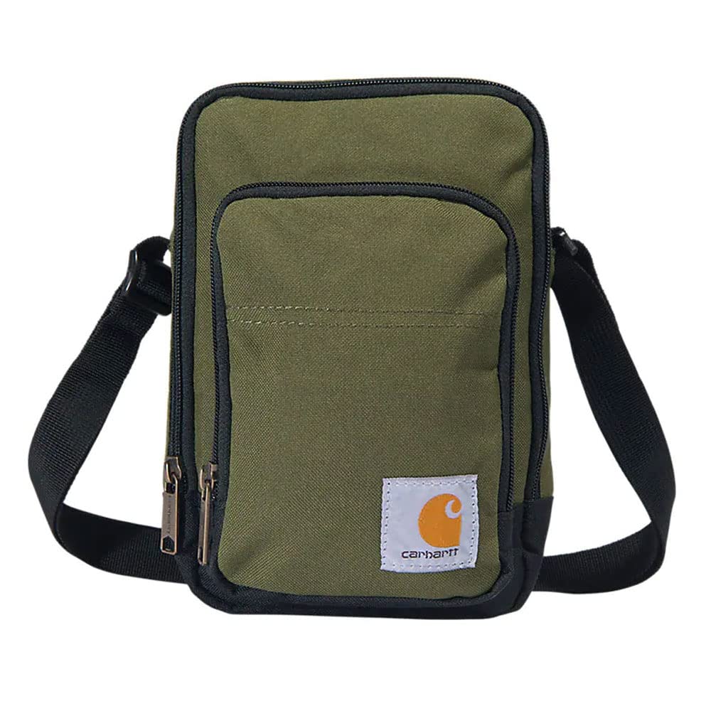 Carhartt Crossbody Zip Bag - Durable & Stylish Basil Green One Size - Perfect for Travel, Work & Everyday Use