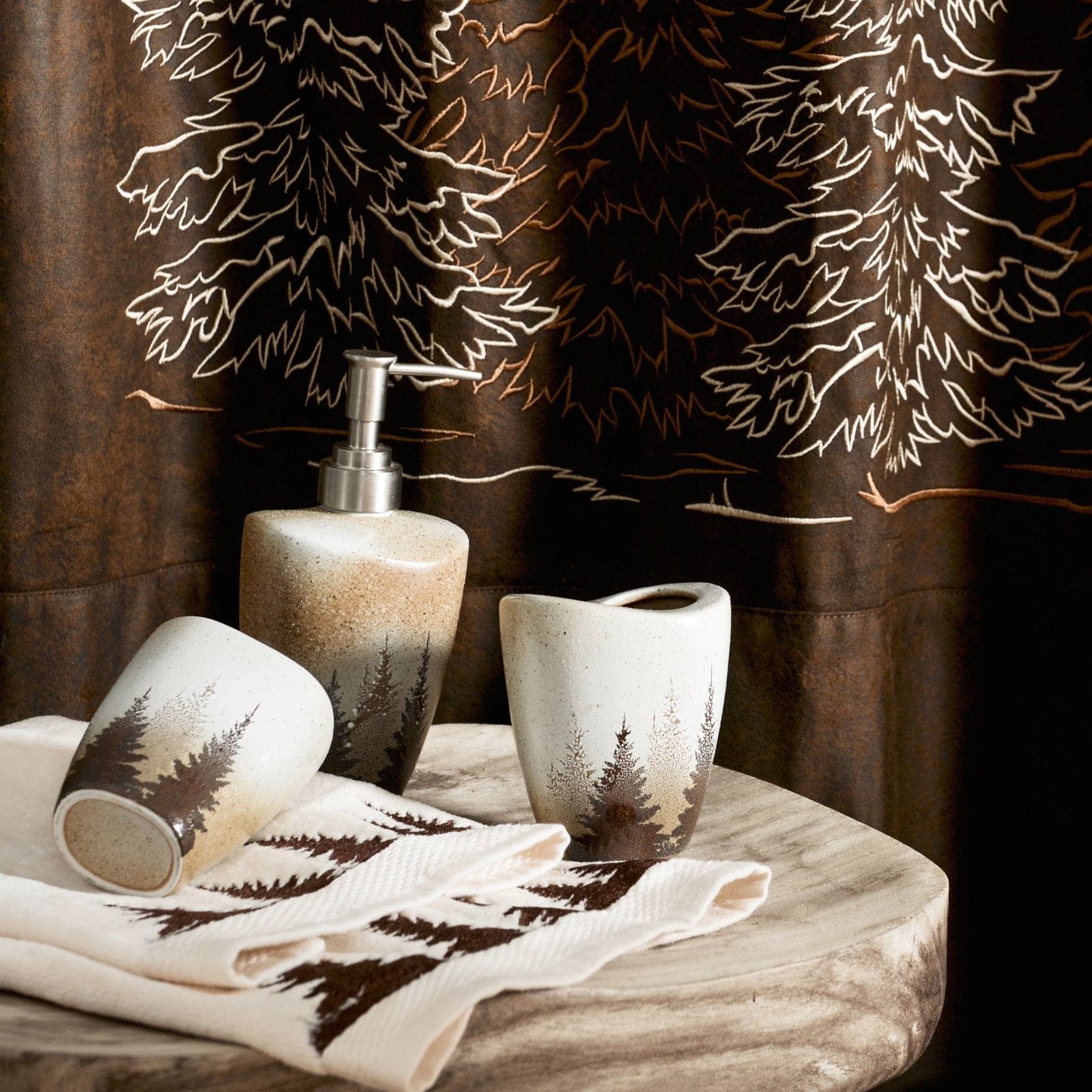 Clearwater Pines 8-Piece Bathroom Set - Complete Towel & Accessory Collection for Modern Bathrooms | Perfect for Guest Bathrooms, Master Suites & Spa Retreats