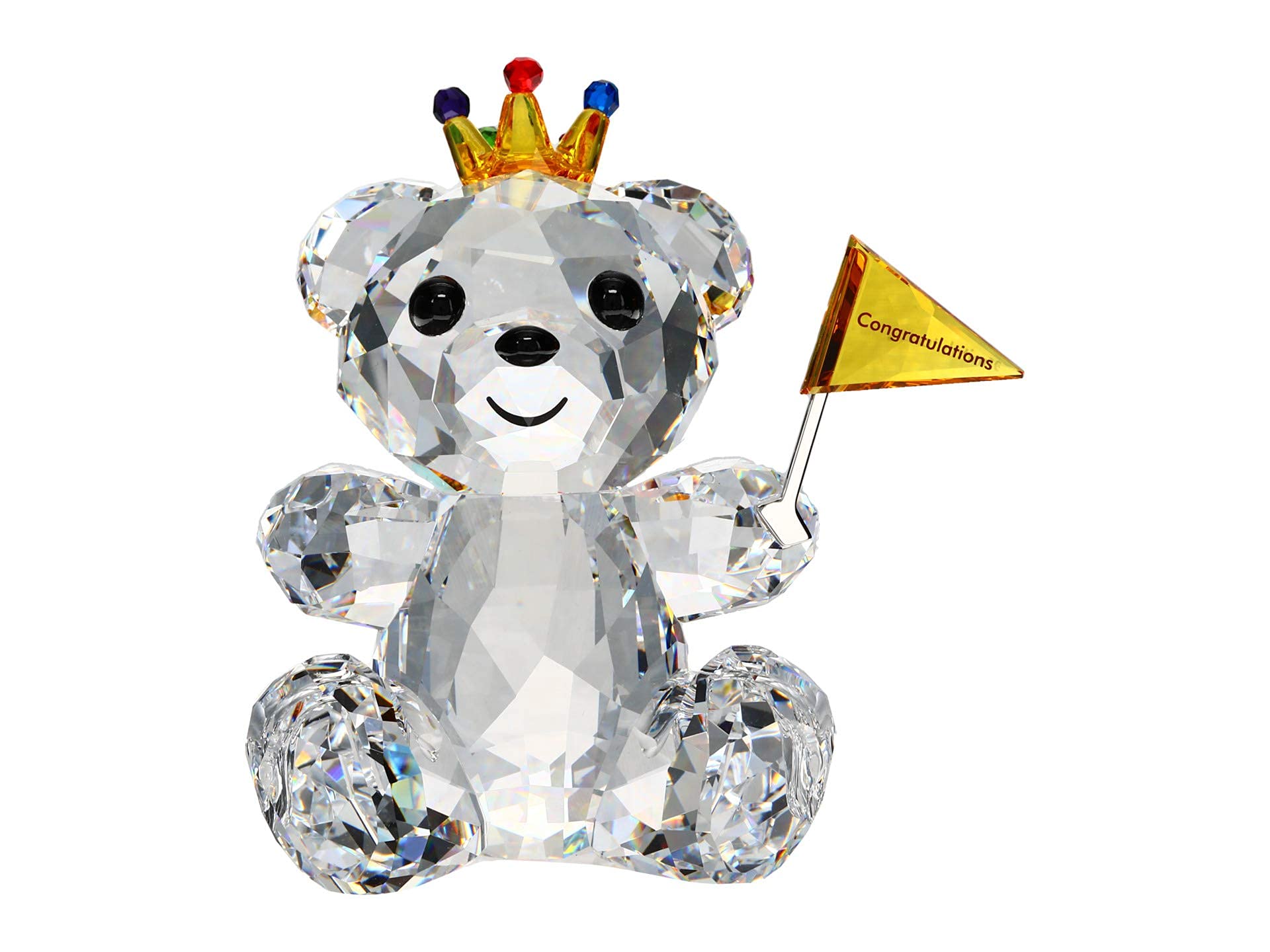Swarovski Kris Bear Crystal Figurine - Congratulations Gift for Anniversary, Birthday, Graduation | Elegant Home Decor & Collectible for Special Occasions