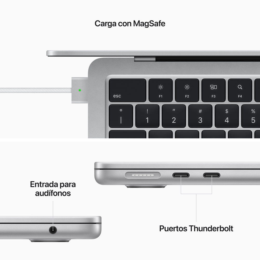 Apple MacBook Air 13-inch Laptop with M2 Chip - 8-Core CPU, 8-Core GPU, 256GB SSD Storage (Space Gray) - Ultra-Thin & Lightweight for Work, Travel & Everyday Use