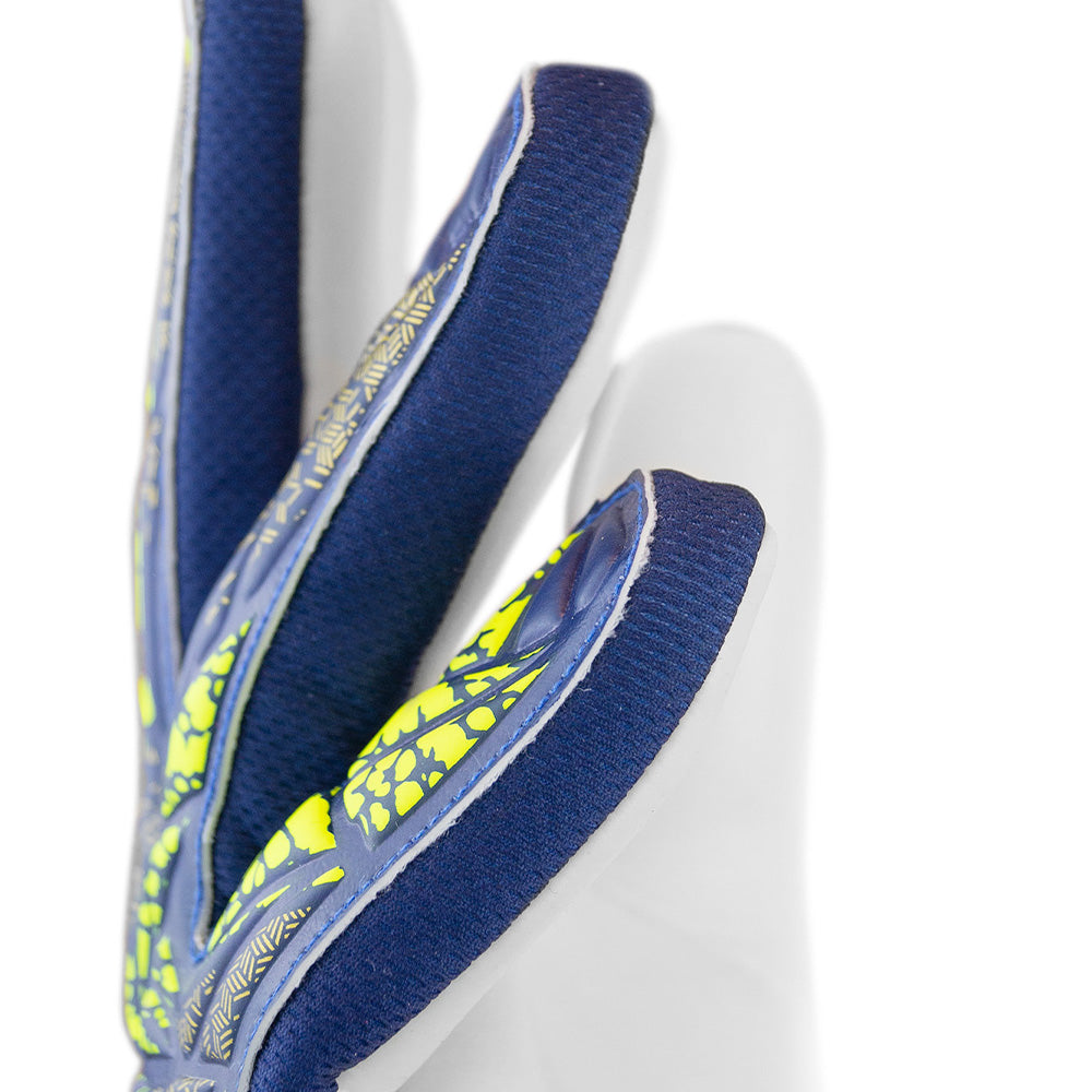 Reusch Starter Solid Junior Goalkeeper Gloves - Blue & Yellow - Youth Soccer Goalie Gloves for Training & Matches