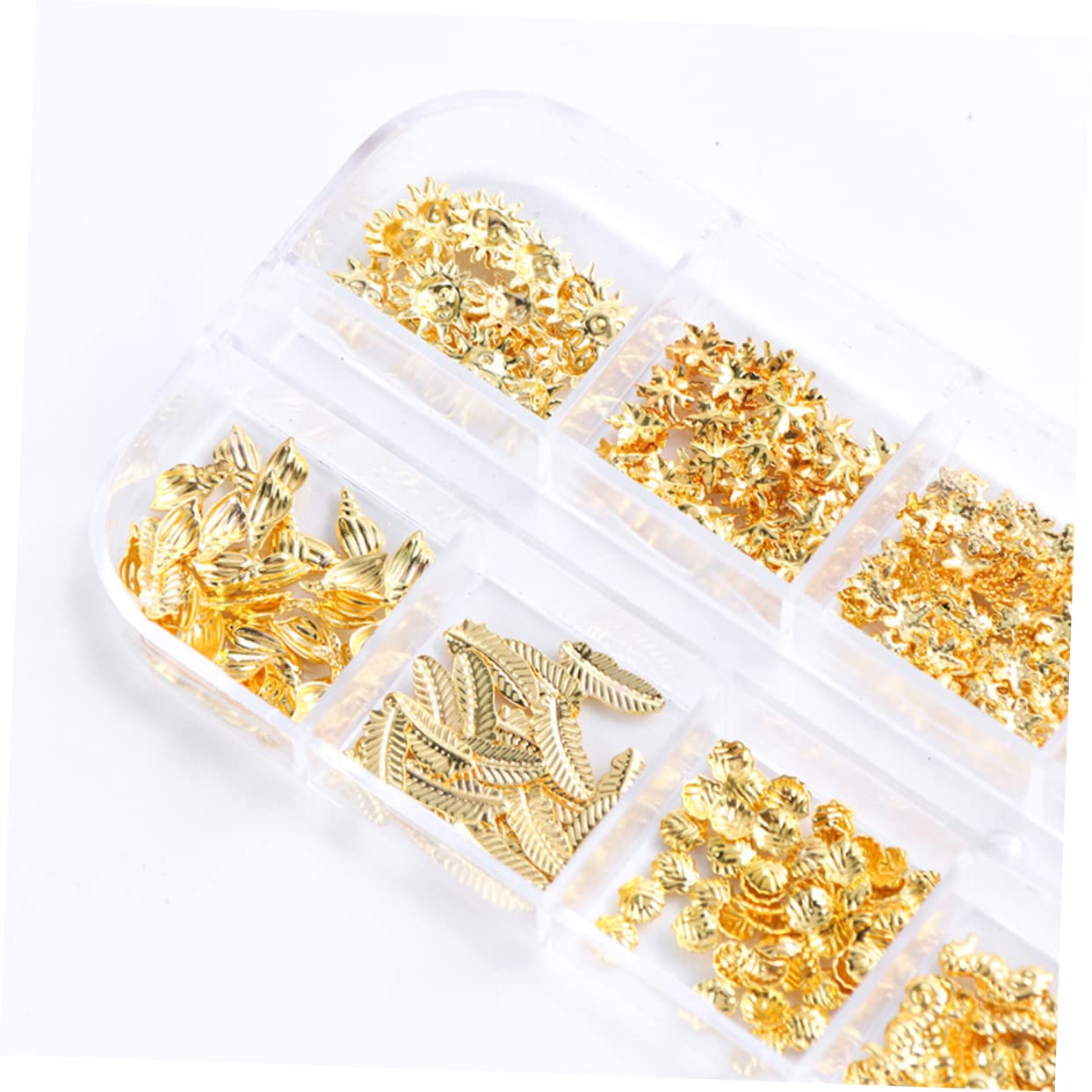3D Rhinestone Nail Art Stickers - Gold Snowflake Nail Jewelry Decorations for Christmas, DIY Nail Charms & Alloy Nail Accessories | Perfect for Holiday Parties, Festive Nail Designs, and Gift Giving