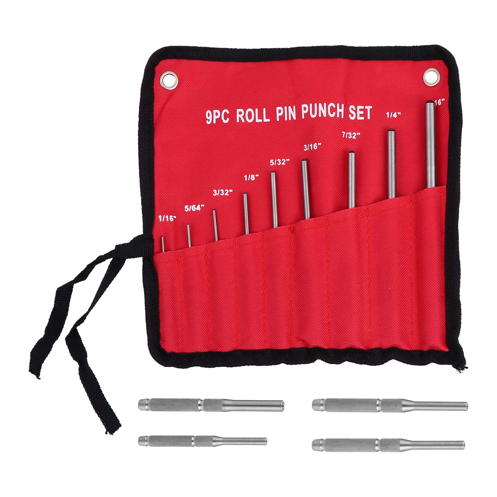 TEHAUX 13-Piece Roll Pin Punch Set - Professional Pin Punch Assembly Kit for Jewelry, Watch & Machinery Repair - Durable Hand Tool Accessories for Home & Shop Use - Perfect for Removing & Repairing Small Metal Parts