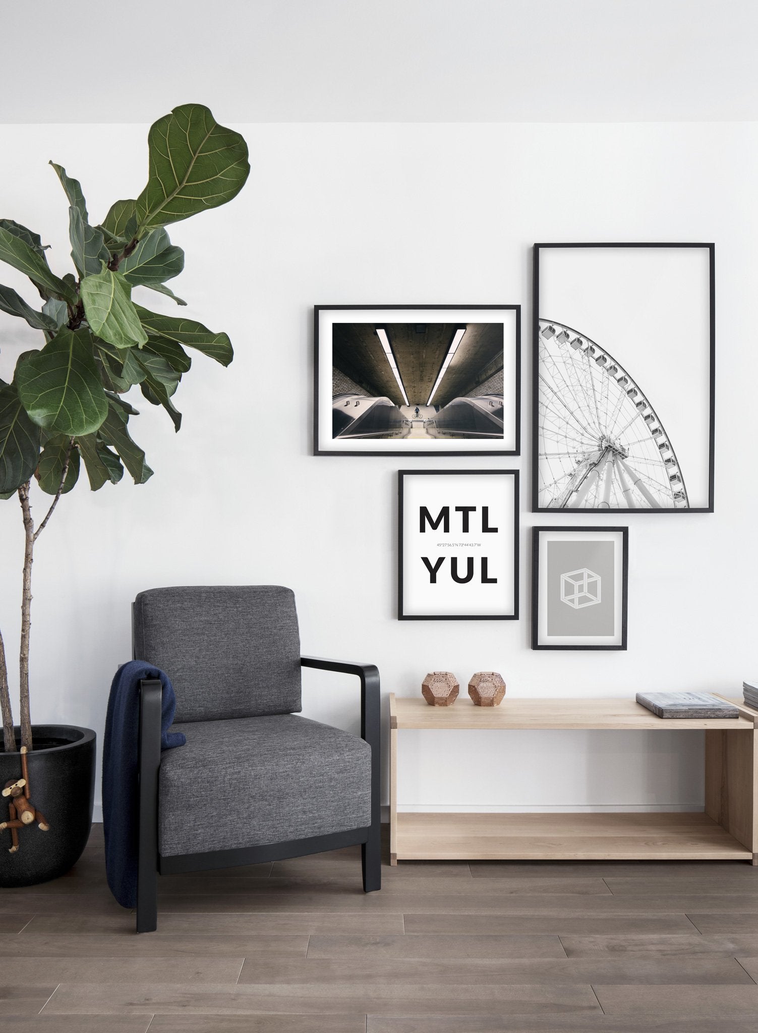 Montreal Grande Roue Poster - High-Quality Wall Art Print for Home & Office Decor - Perfect for Travel Enthusiasts & Cityscape Lovers