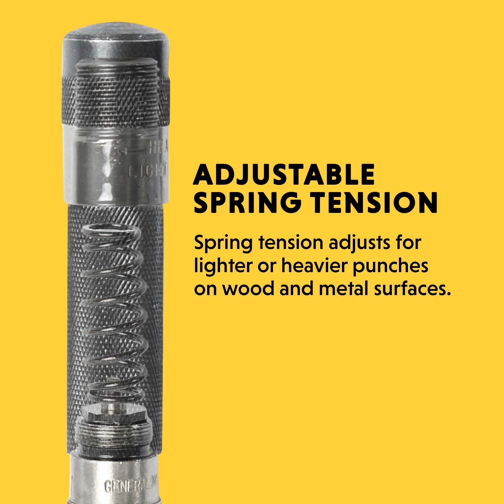 General Tools Heavy-Duty Automatic Center Punch #78 - Professional Machinist Punch Tool for Metal Marking & Scribing - Perfect for DIY, Metalworking & Automotive Repair Projects