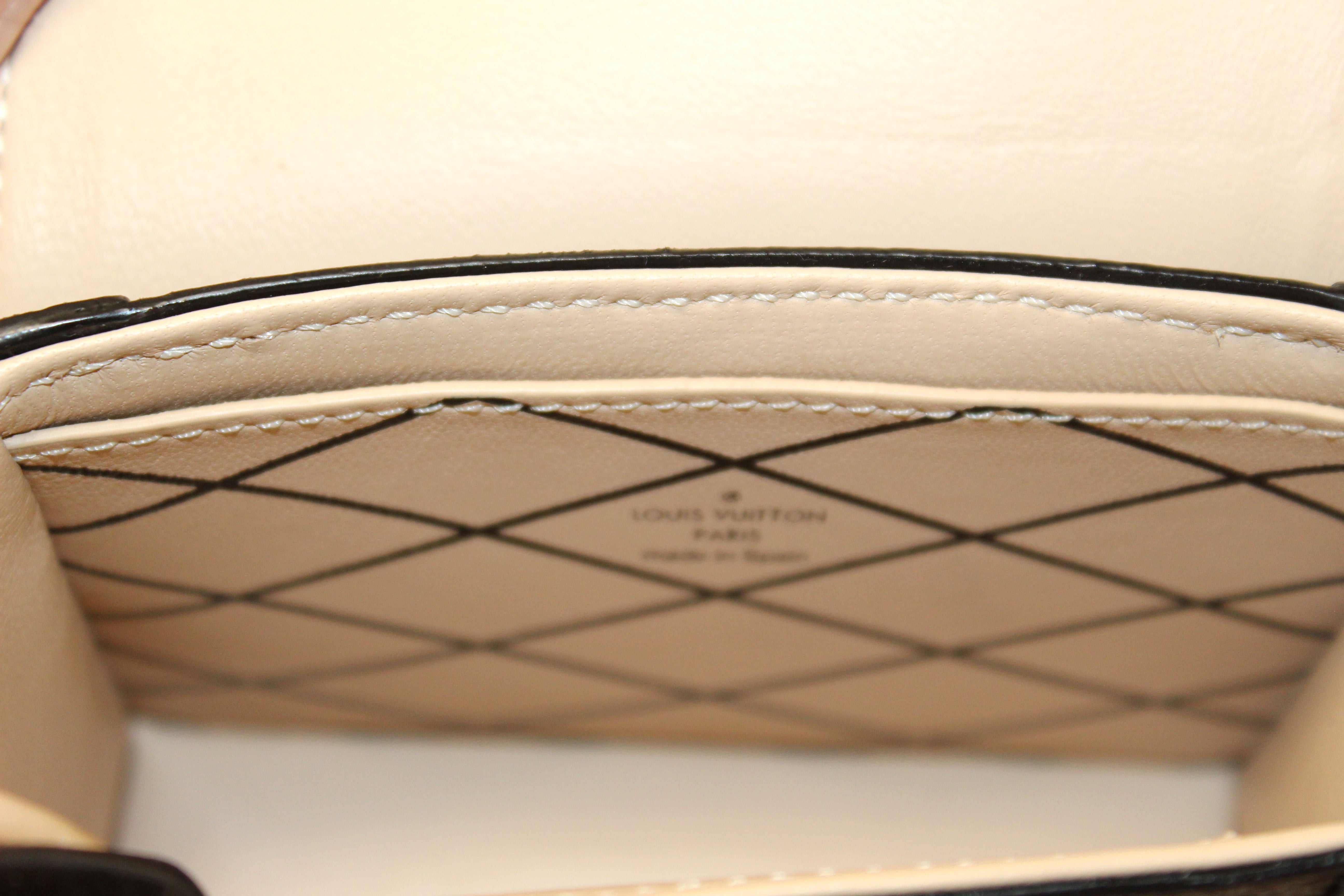 Authentic Louis Vuitton Classic Monogram Essential Trunk Handbag - Luxury Designer Crossbody Bag for Women, Perfect for Travel, Work & Everyday Use