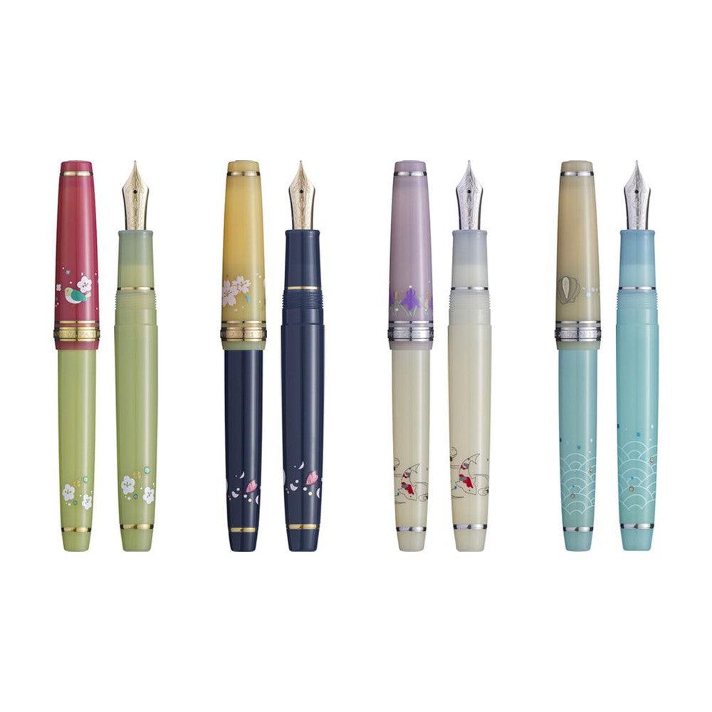 Sailor Fountain Pen Pro Gear Slim Princess Raden - Premium Japanese Writing Pen for Calligraphy, Note Taking & Gift Giving - Elegant Raden Design for Professionals & Collectors