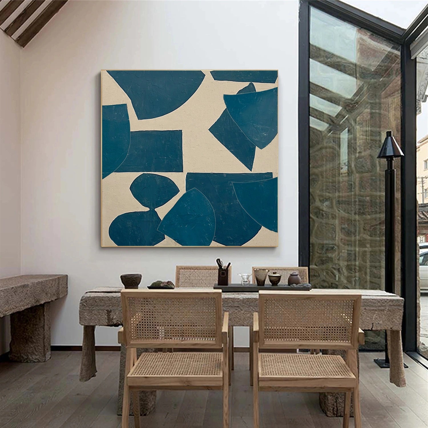 Abstract Painting #AB 453 - Modern Wall Art Decor for Living Room, Bedroom & Office | Large Canvas Artwork for Home & Office Decoration