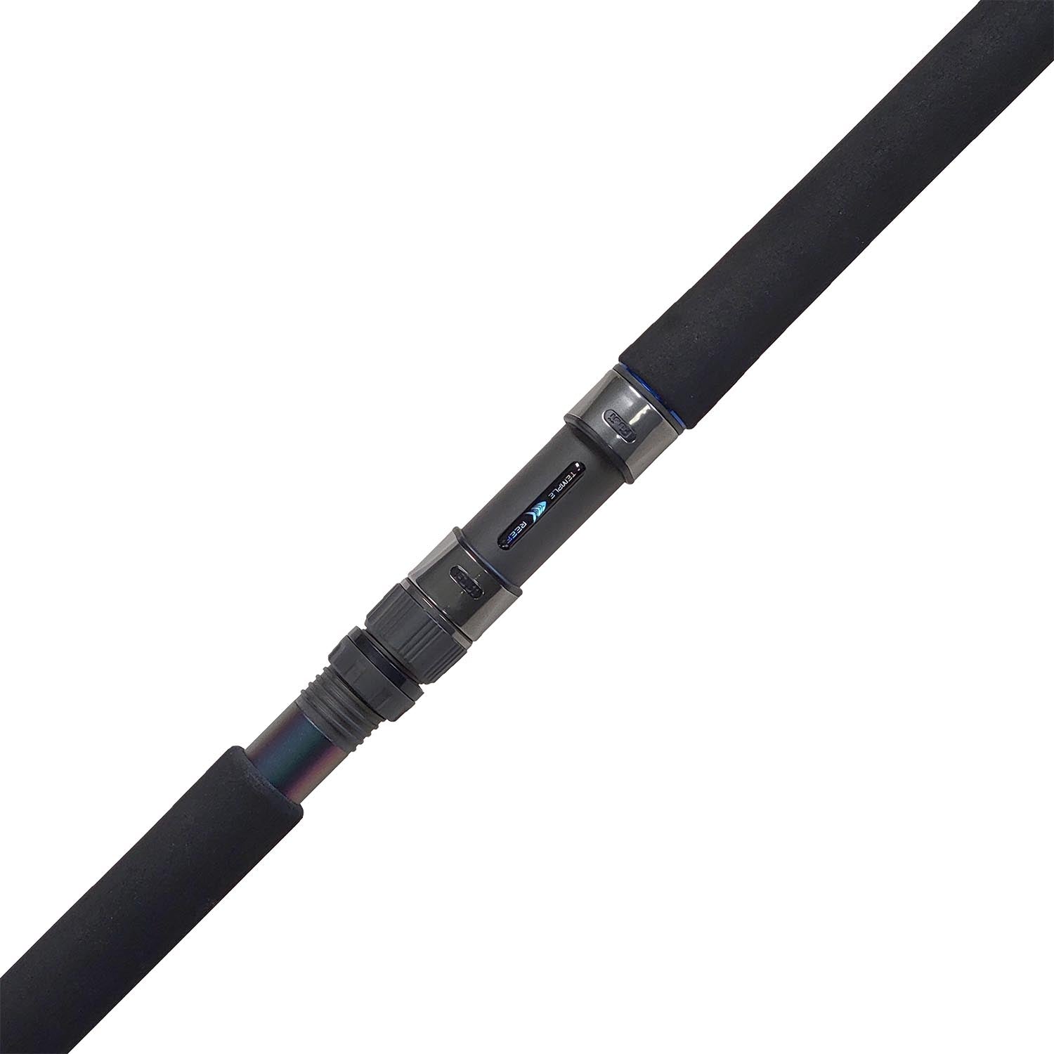 Temple Reef Ronin Expedition 3-Piece Travel Fishing Rod - Compact & Durable for Saltwater & Freshwater Angling - Perfect for Backpacking, Kayak Fishing, and Travel Adventures