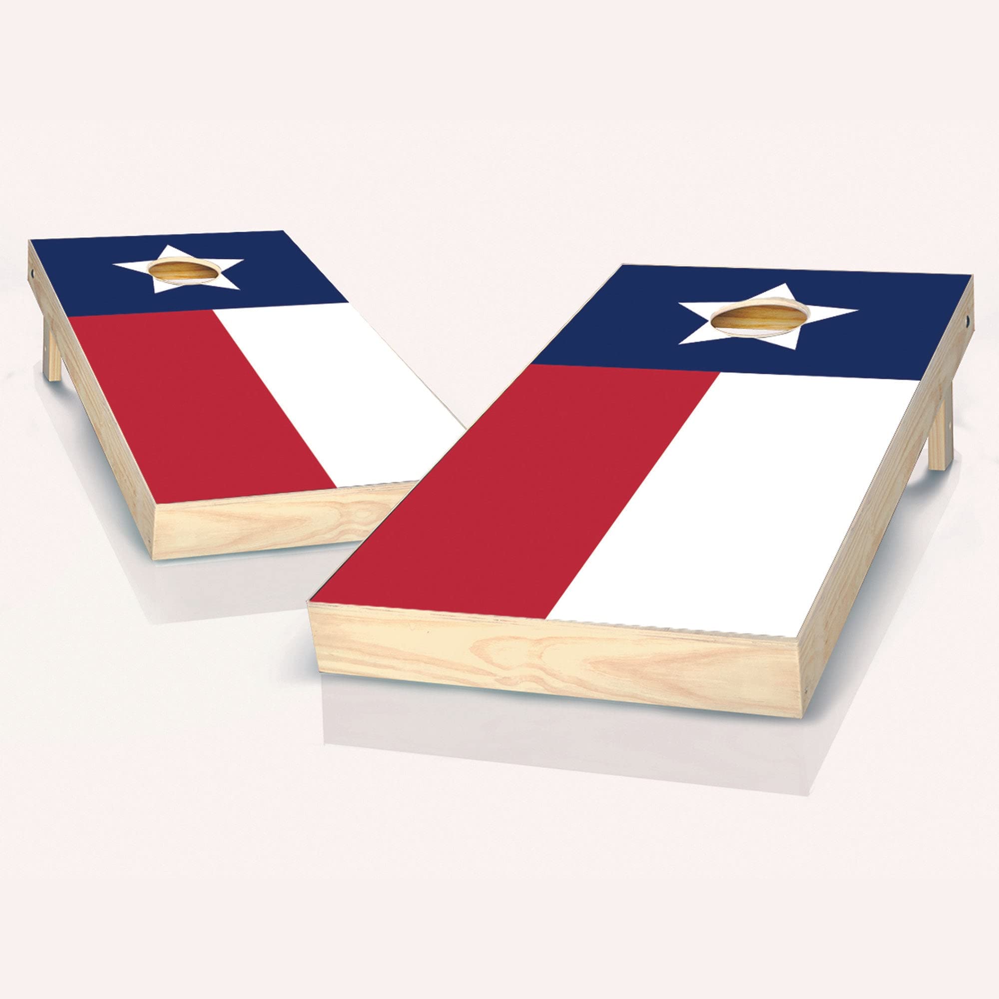 Texas State Flag Cornhole Boards Set with 8 Bags & Accessories - Premium Outdoor Game for Backyard, Tailgating & Parties - Skip's Garage Official