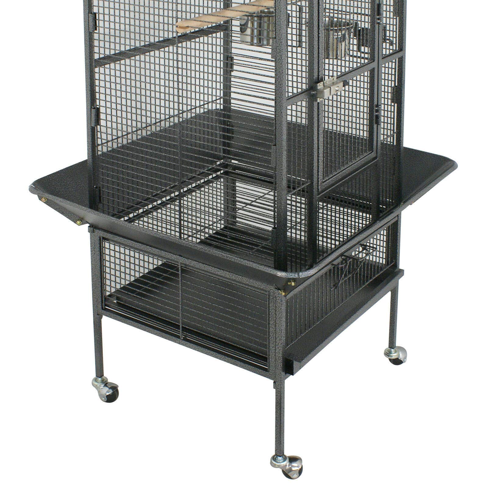 Zedfire 61-Inch Large Bird Cage with Removable Play Top - Spacious Parrot & Finch Cage for Pet Birds - Durable Pet Supplies for Home, Office, or Aviary Use