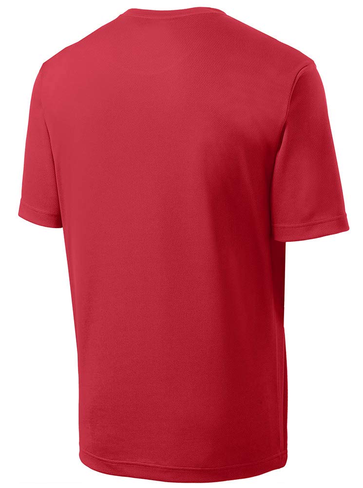 DRIEQUIP Men's Moisture Wicking Quick Dry Mesh Texture T-Shirt - Breathable Workout Tee for Running, Gym & Outdoor Activities (Sizes XS-4XL)