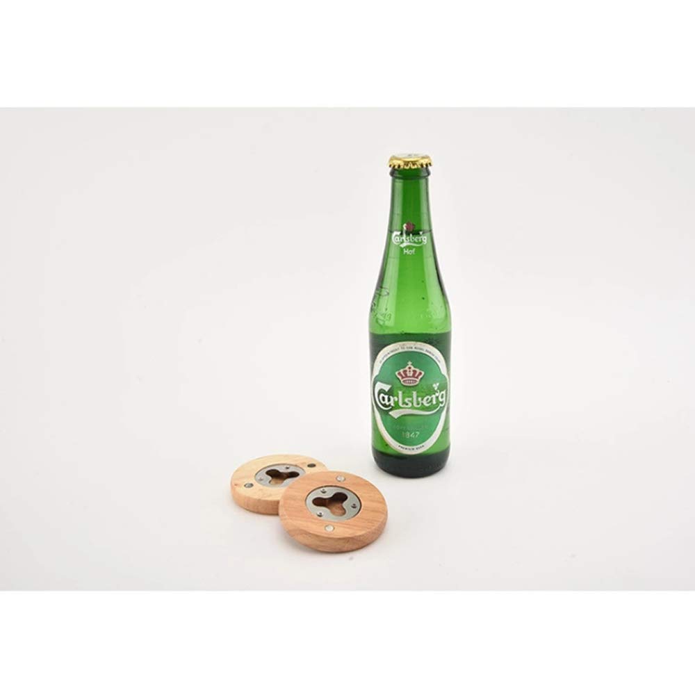 Personalized Wooden Magnetic Bottle Opener - Custom Engraved Beer & Soda Bottle Opener for Fridge - Perfect for Home Bars, Parties & Gifts