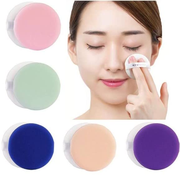 Elecsera 6-Piece Cosmetic Puff Set for Powder & Blush - Soft Beauty Sponge Applicators for Flawless Makeup Application | Perfect for Travel & Daily Makeup Routine