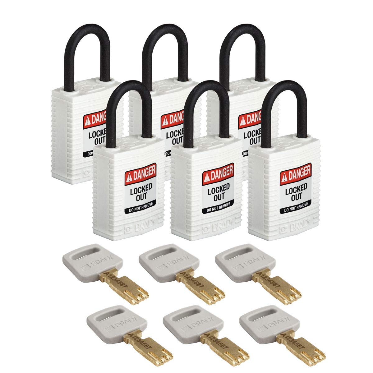 Brady SafeKey Lockout Padlock - 1.0