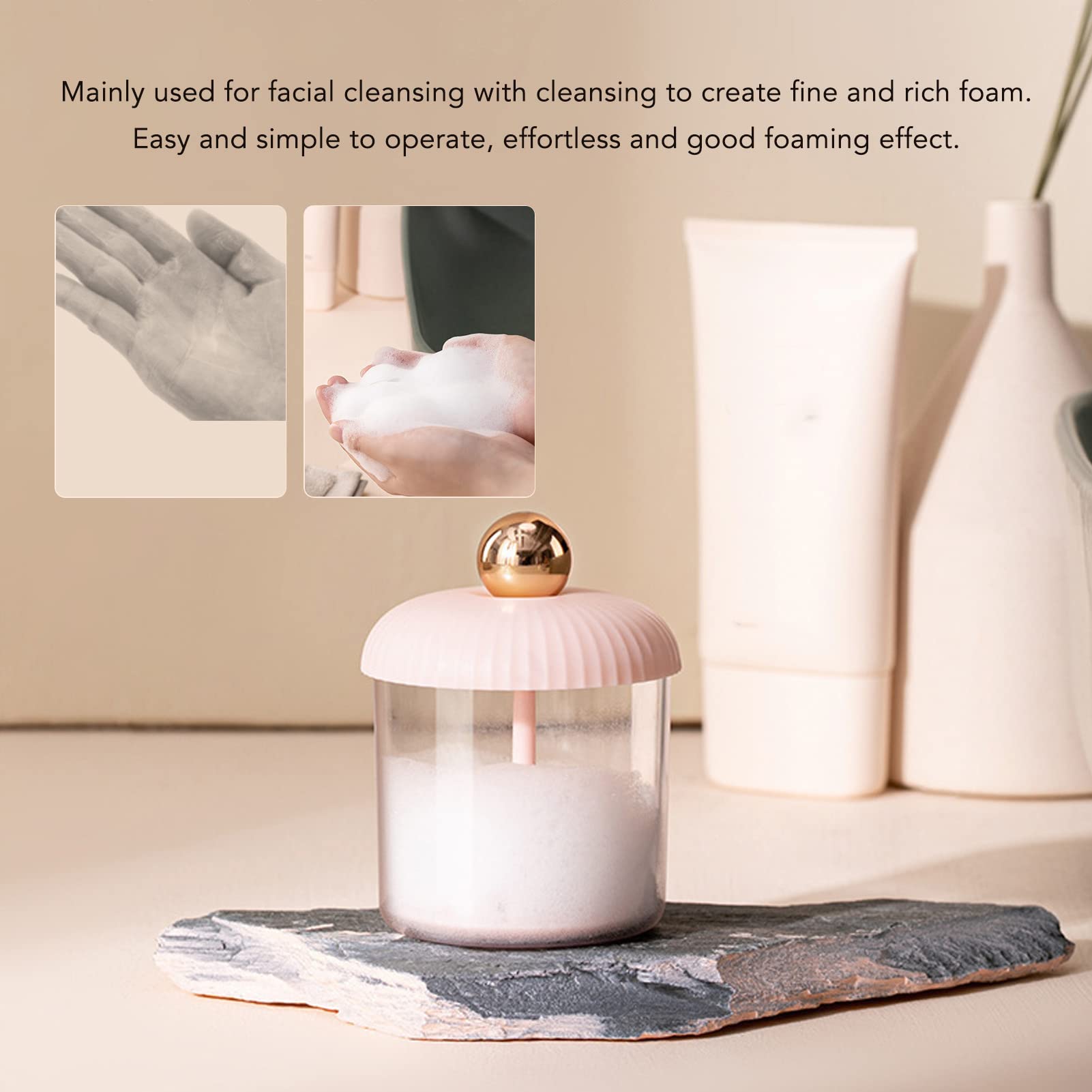 Portable Facial Cleanser Foam Cup - Rapid Foaming Bubble Maker with Transparent Porous Design | Effortless Deep Cleansing for Travel & Daily Skincare Routine