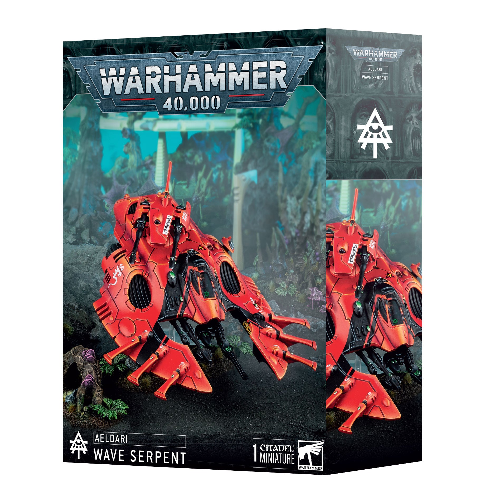 40K Warhammer Aeldari Wave Serpent Transport - Fast & Durable Eldar Vehicle for Tabletop Gaming & Miniature Wargaming