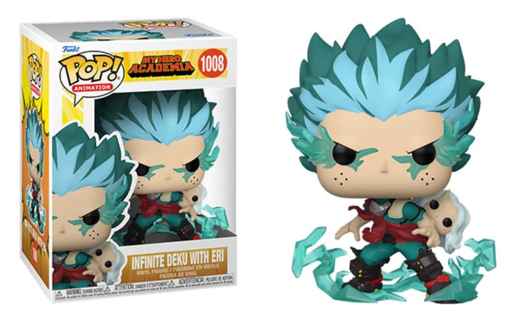 My Hero Academia - Infinite Deku with Eri Funko Pop! 3.75-Inch Vinyl Figure Collectible (Bundled with Pop Protector Case) - Perfect for Anime Fans, Display & Collection Protection