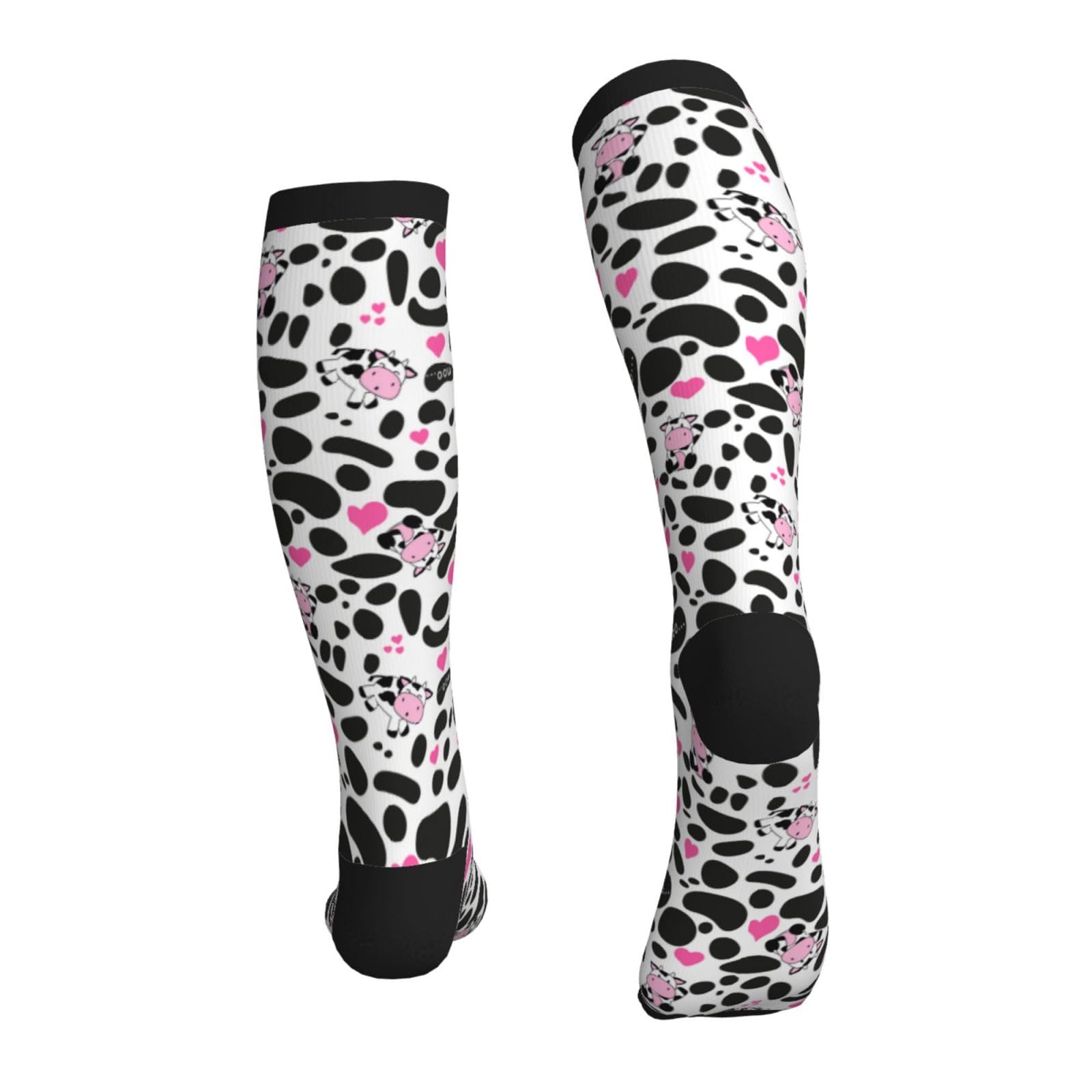 Tie Dye Compression Socks - Knee High Support Socks for Women & Men - Running, Athletic, Hiking Socks - Perfect for Sports, Travel & Varicose Vein Relief