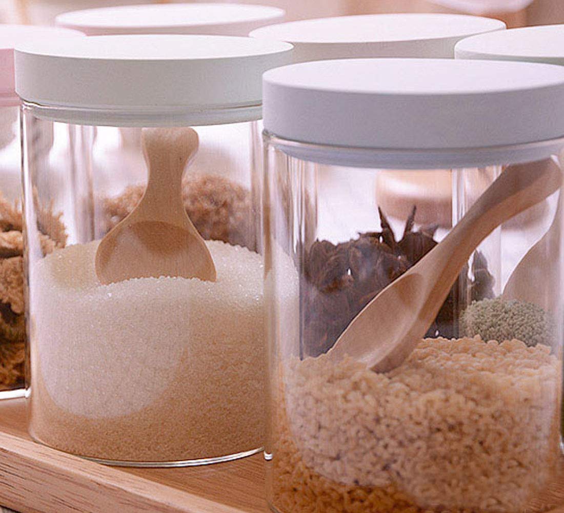 20 Pack Small Wooden Salt Spoons - Mini Wooden Spoons with Short Handle for Jam, Spices, Condiments, Sugar, Honey, Coffee, Tea | Perfect for Kitchen, Baking, Coffee Shops & DIY Crafts