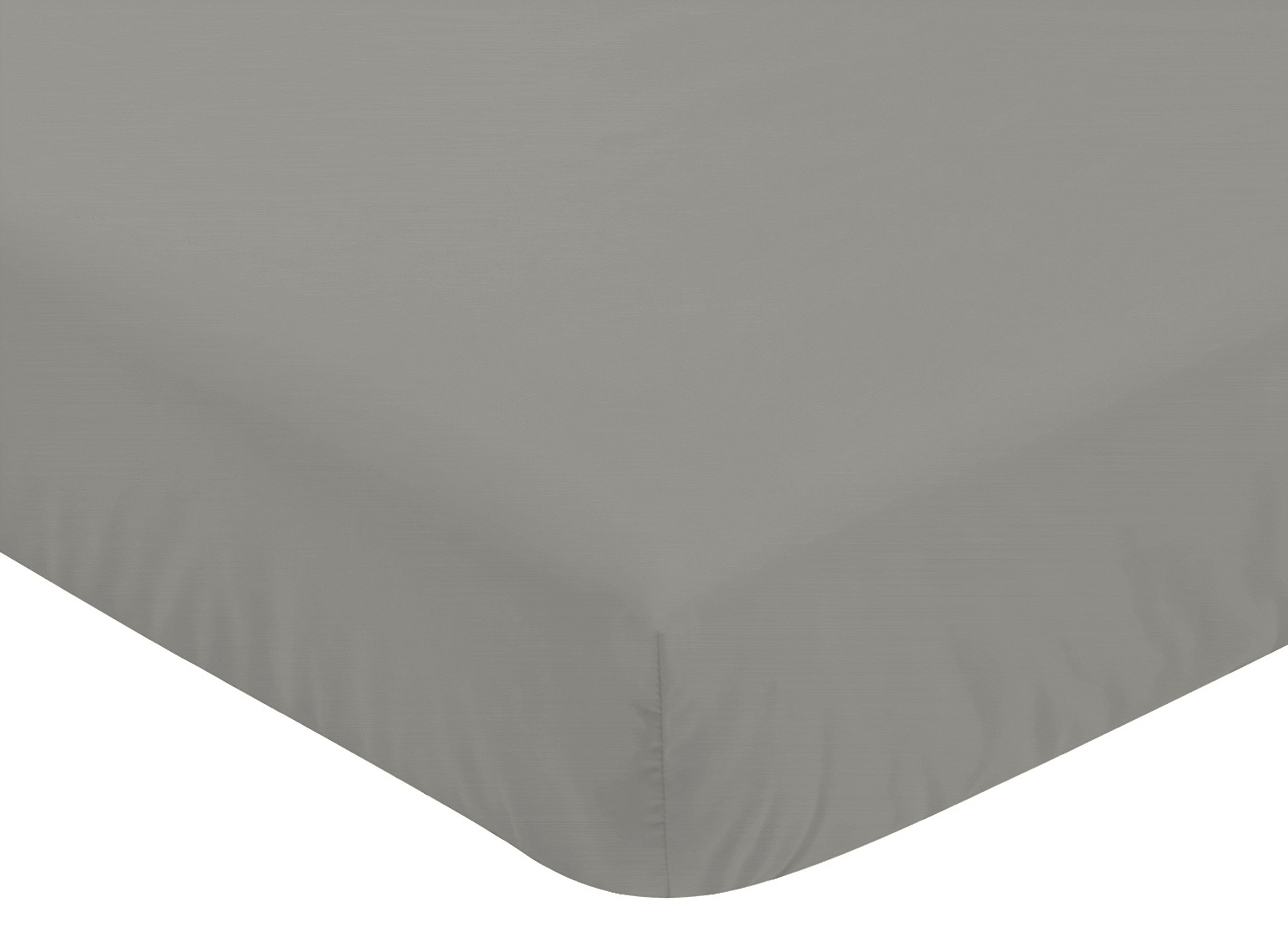 Sweet Jojo Designs Grey and White Woodsy Deer Baby Crib Bedding Set - 4 Piece Nursery Set for Boys, Girls & Unisex - Perfect for Cozy Nurseries, Baby Showers & Gender-Neutral Themes