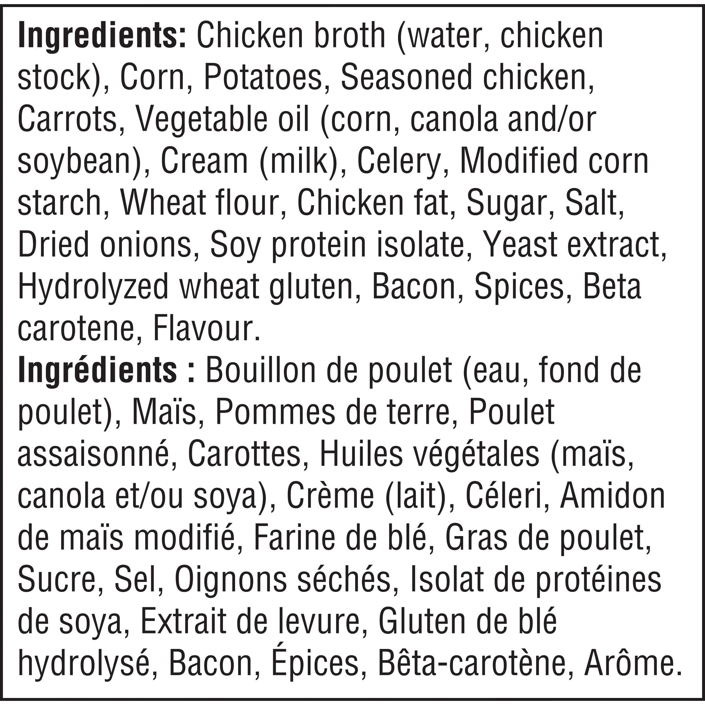 Campbell's Chunky Chicken Corn Chowder Soup - 18.3oz (540ml) Canned Soup | Hearty & Creamy Comfort Food | Imported from Canada | Perfect for Quick Lunches, Camping Meals & Emergency Food Storage