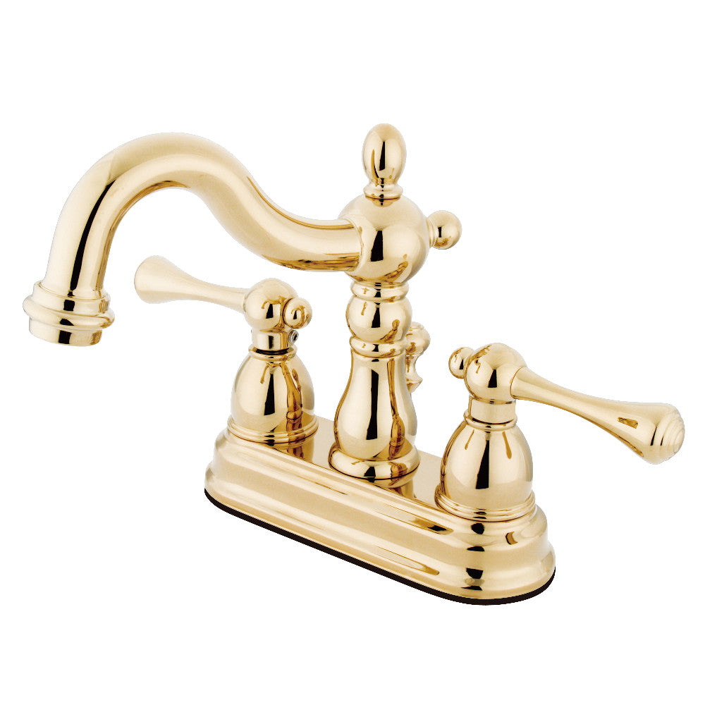 Kingston Brass KB1601BL 4-Inch Centerset Bathroom Faucet - Modern Water-Saving Design for Vanity Sinks, Perfect for Home & Hotel Bathroom Renovations