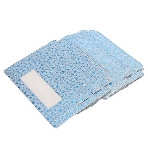 Premium Eyelash Packaging Box with Lash Holder - Elegant Eyelash Case for Women & Girls (Blue Stars Design) - Perfect for Salon Display, Travel Storage & Makeup Organizer
