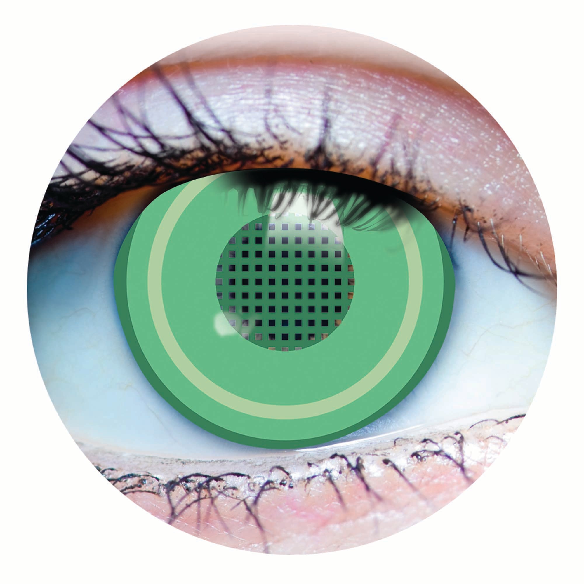 Anya Green Colored Contact Lenses - 3 Month Supply (6 Pairs) - Natural Looking Eye Color Change for Cosplay, Halloween & Daily Wear
