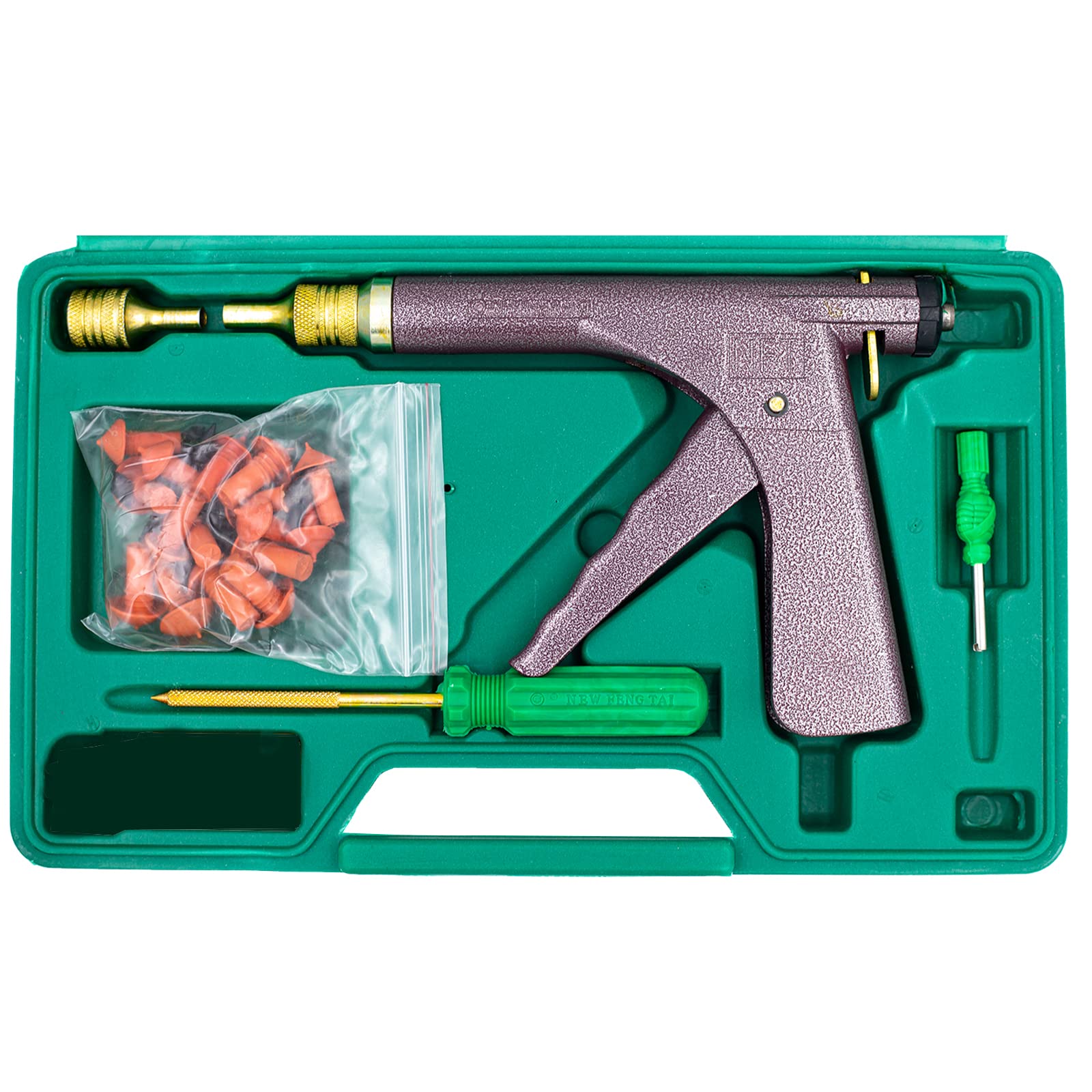 Universal Motorcycle & Car Tire Repair Kit - Mushroom Plug Puncture Fix Tool for ARB, ATV, Tractor, Trailer | Emergency Roadside Flat Tire Repair Solution