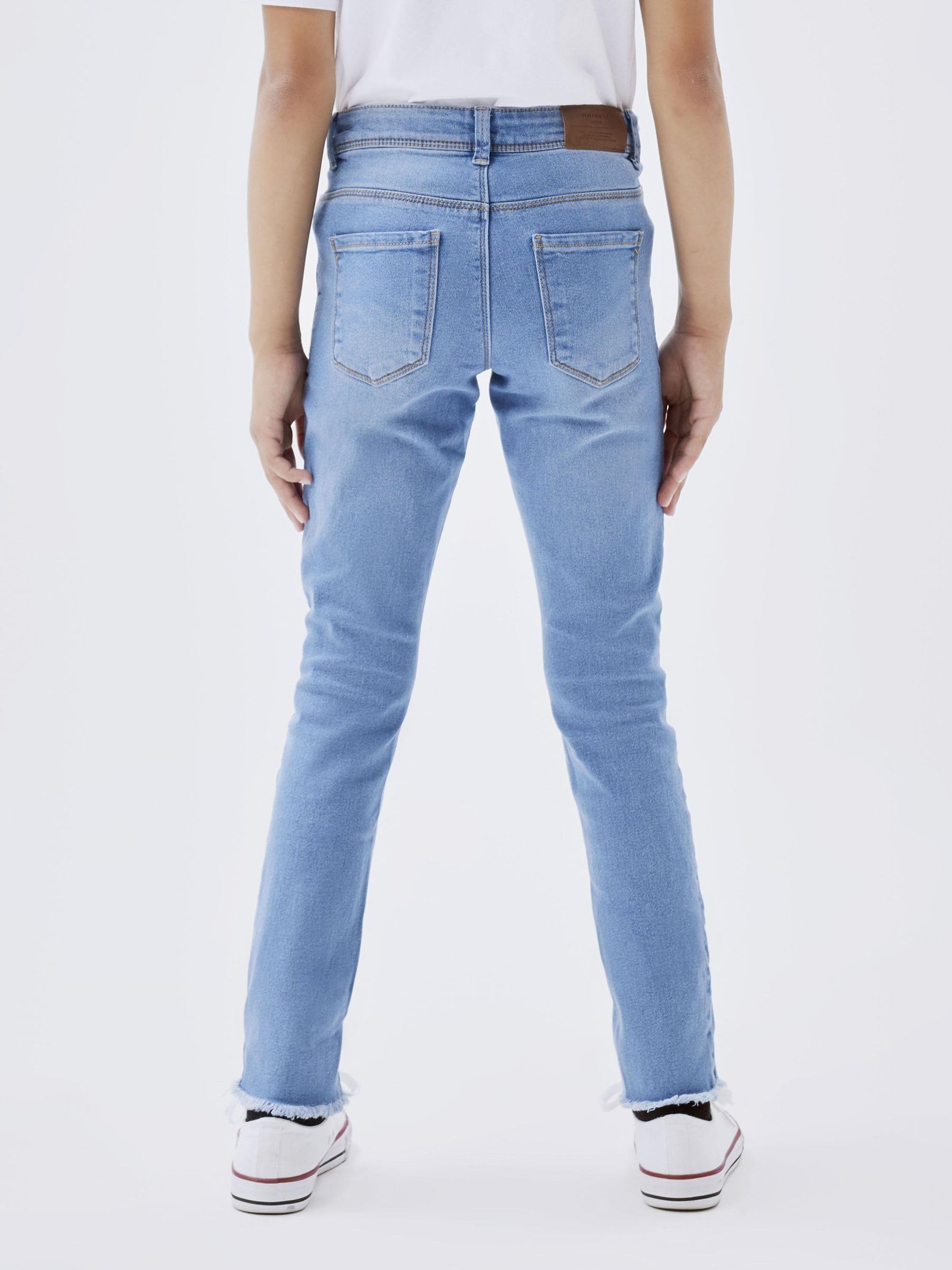 NAME IT Girl Jeans Skinny Fit High Waist Stretch Denim Pants for Women - Perfect for Casual Wear, Office & Date Nights