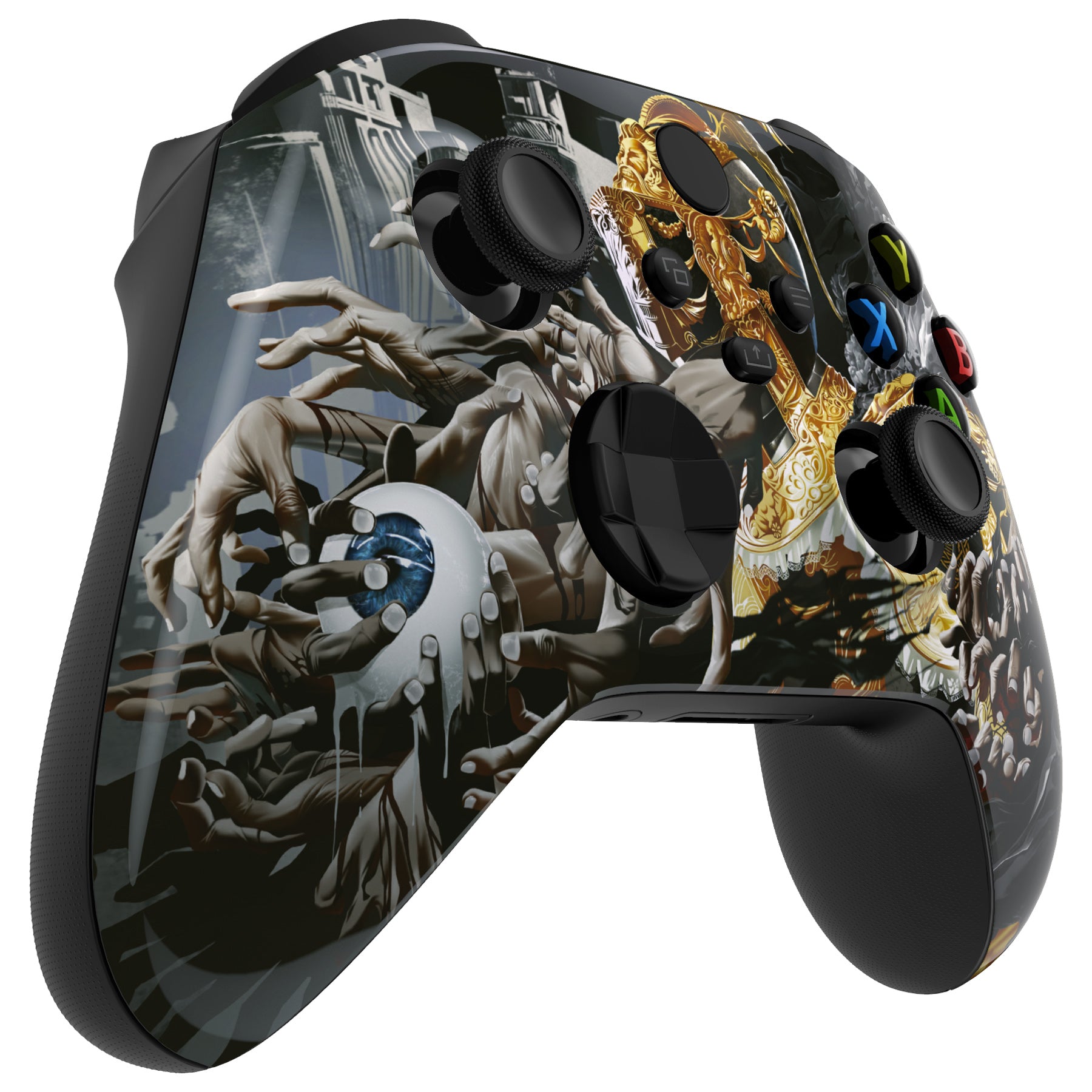 eXtremeRate Replacement Front Housing Shell for Xbox Series X & S Controller - Decay of Honor Nebula Design | Custom Gaming Controller Cover | Perfect for Professional Gamers & Xbox Enthusiasts | Enhance Your Gaming Setup with Premium Protection