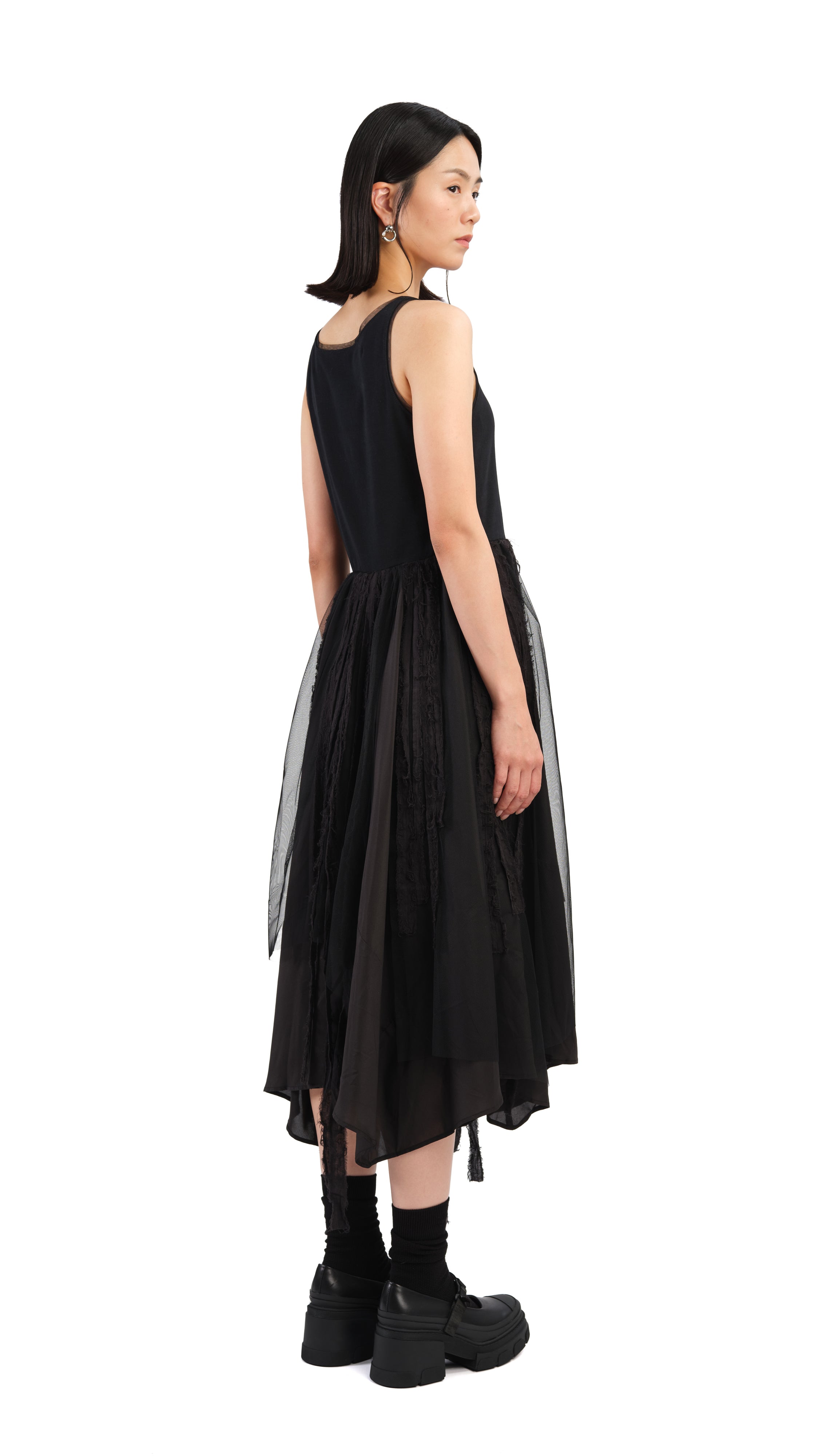 Stylish Mesh Patchwork Dress for Women - Trendy Summer Casual & Party Wear - Perfect for Beach Outings, Date Nights & Special Occasions
