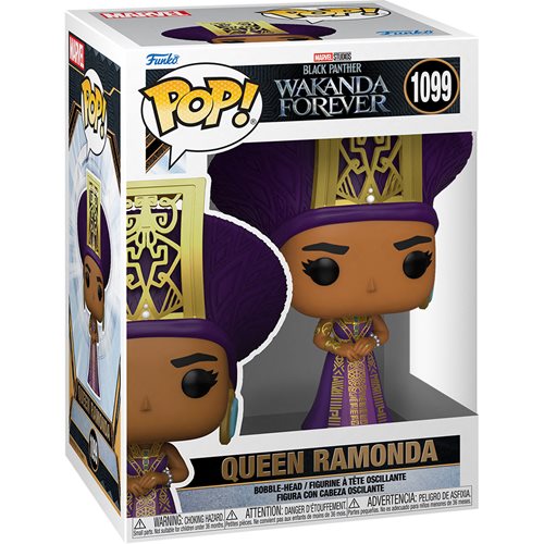 Black Panther Wakanda Forever Pop! Vinyl Figure - Queen Ramonda Collectible [1099] | Marvel Movie Merchandise for Display & Gifts