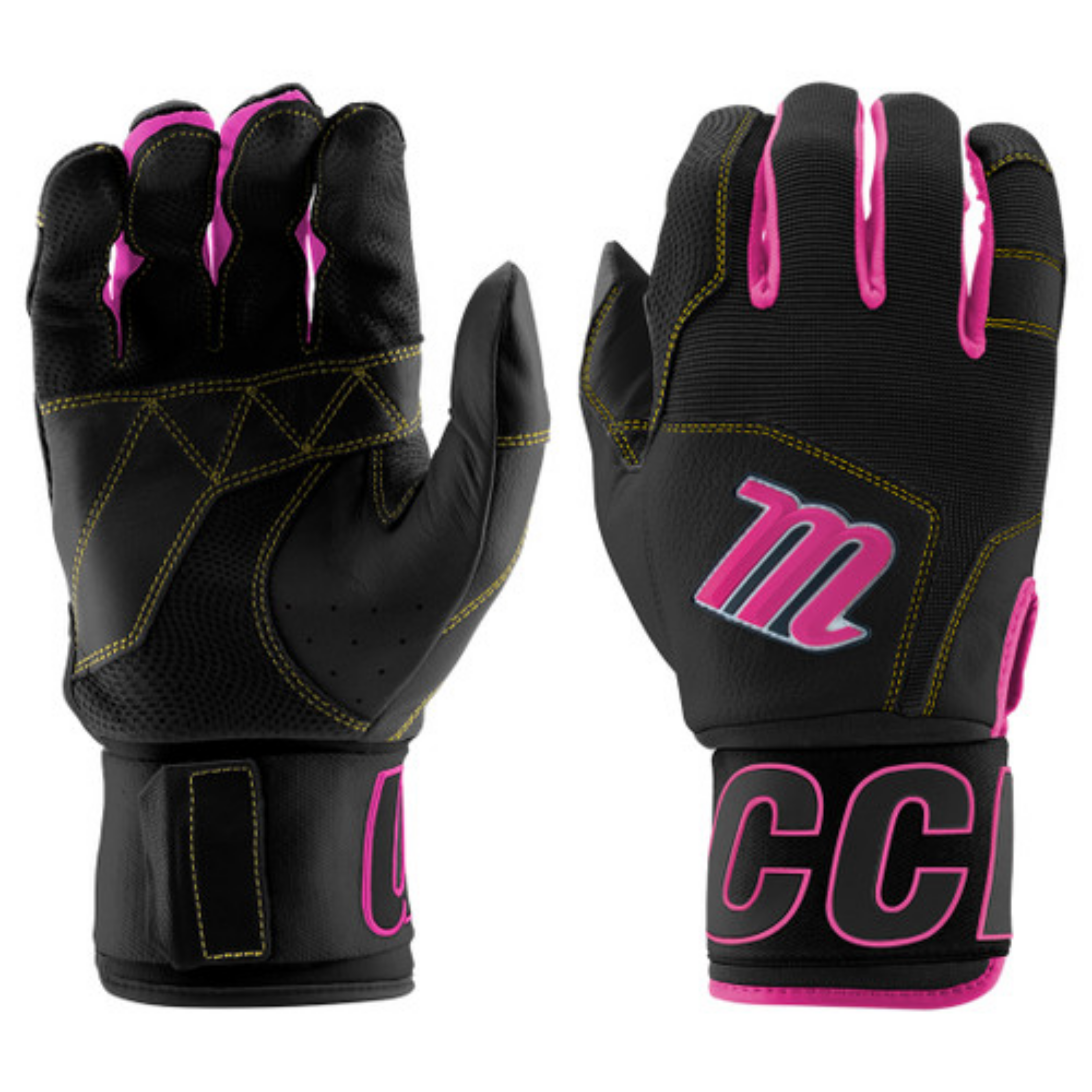 Marucci Blacksmith V2 Full Wrap Adult Batting Gloves - Baseball & Softball Training Gloves for Hitting Practice & Games - Left & Right Hand Options