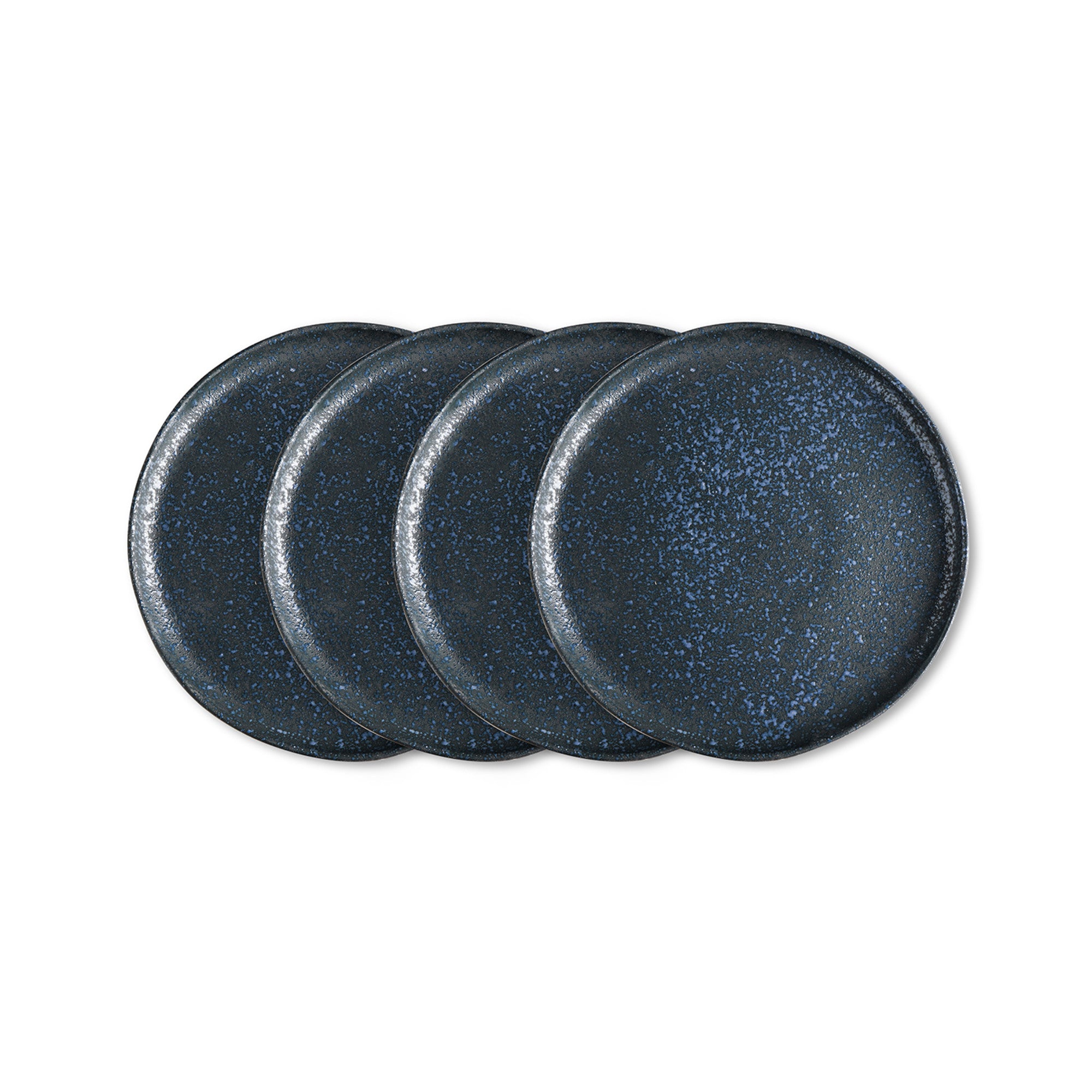 Tom Stoneware Salad Plate - Gray & Blue Reflection - Elegant Dinnerware for Home, Restaurants & Special Occasions