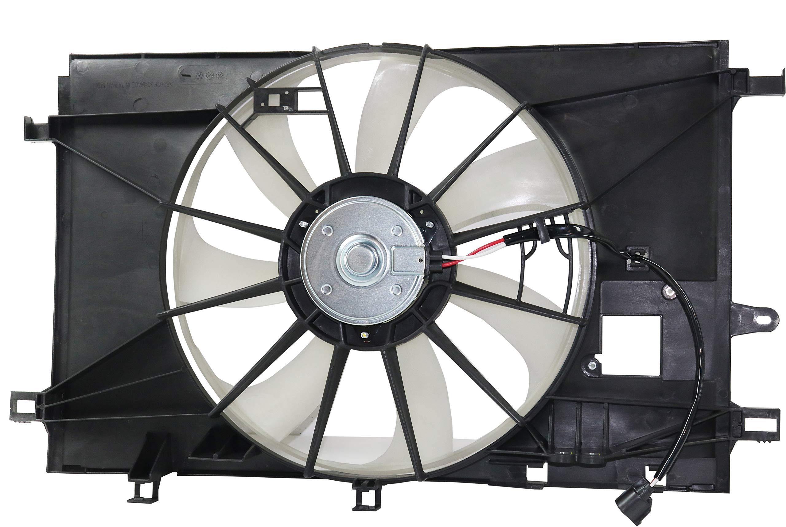 Evan-Fischer Aftermarket Radiator Fan Assembly Replacement for 2018 Toyota C-HR - Single Fan - Perfect for Engine Cooling & Overheating Prevention