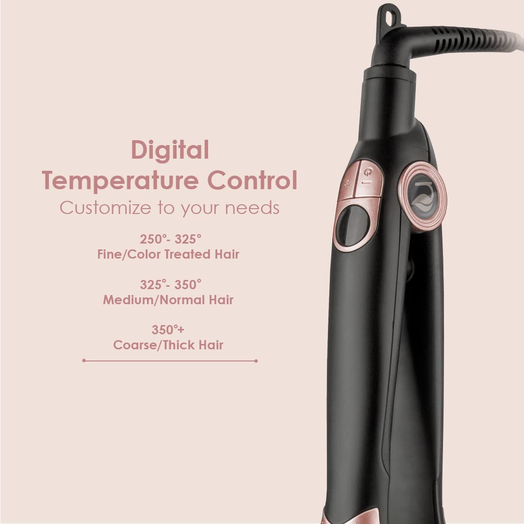 USmooth 1 Inch Professional Hair Straightener & Styling Iron - Salon Quality Flat Iron for Smooth, Shiny Hair at Home or Travel